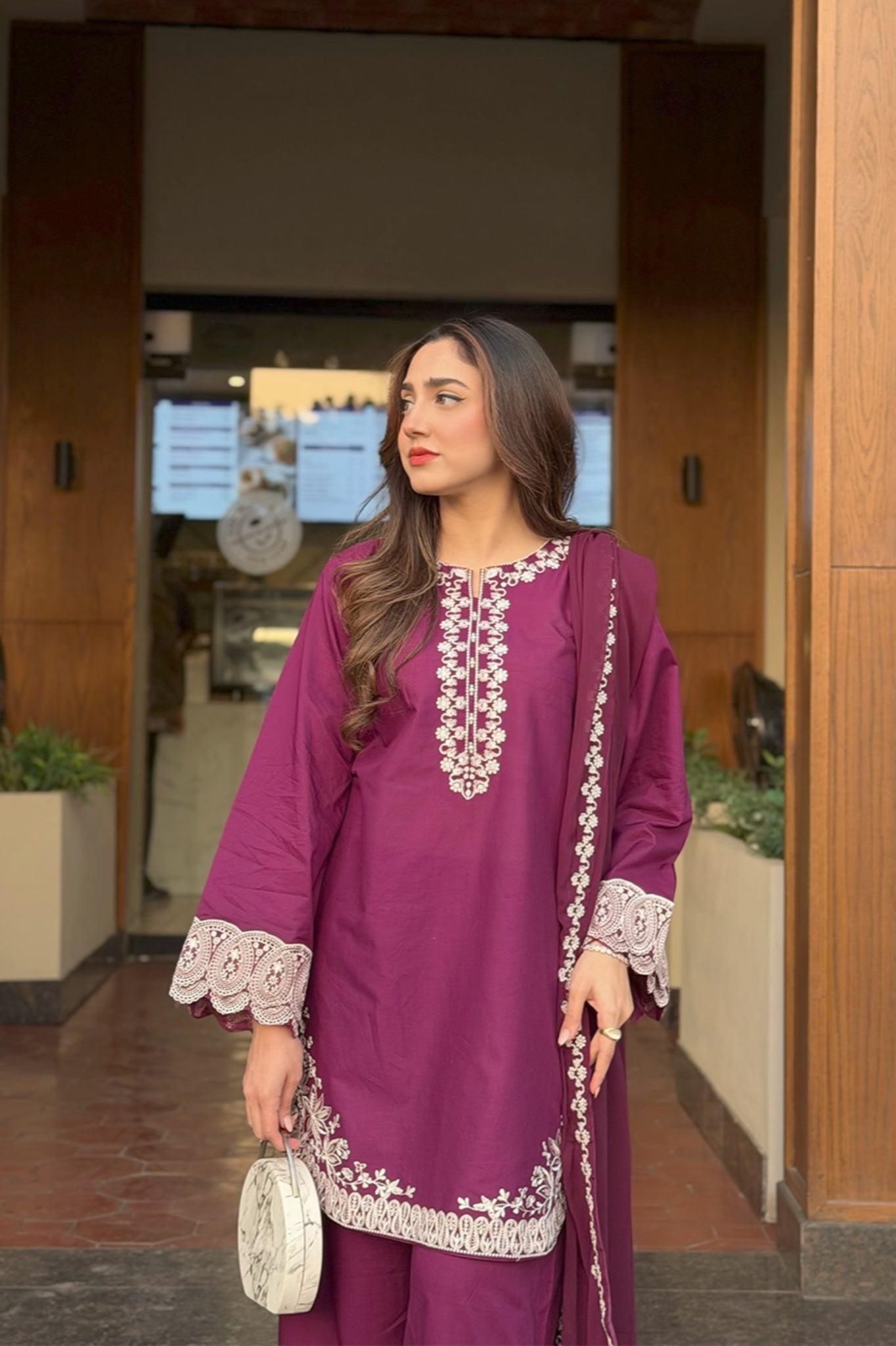 Erelis 3Pc Embroidered Dress