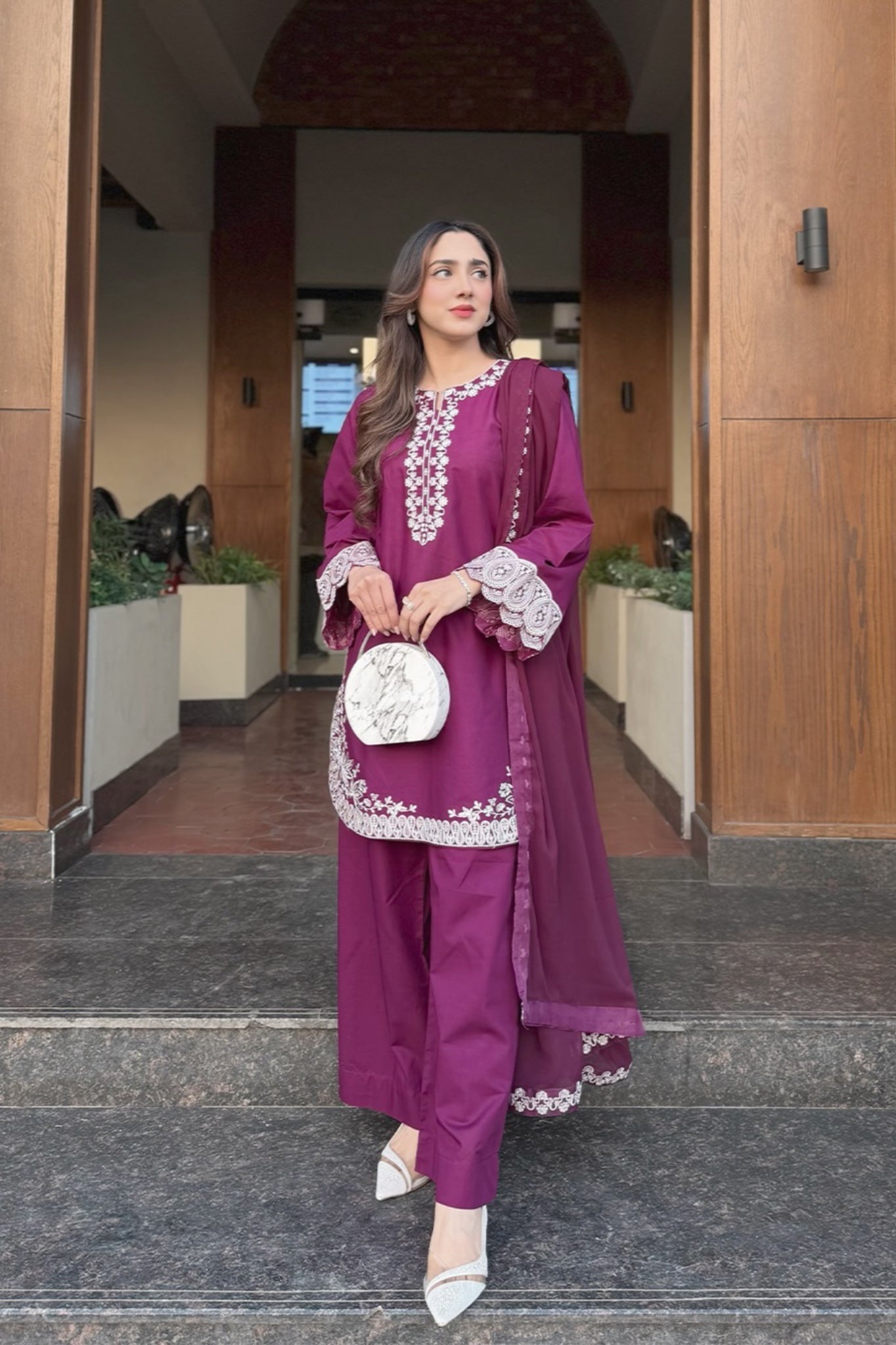 Erelis 3Pc Embroidered Dress