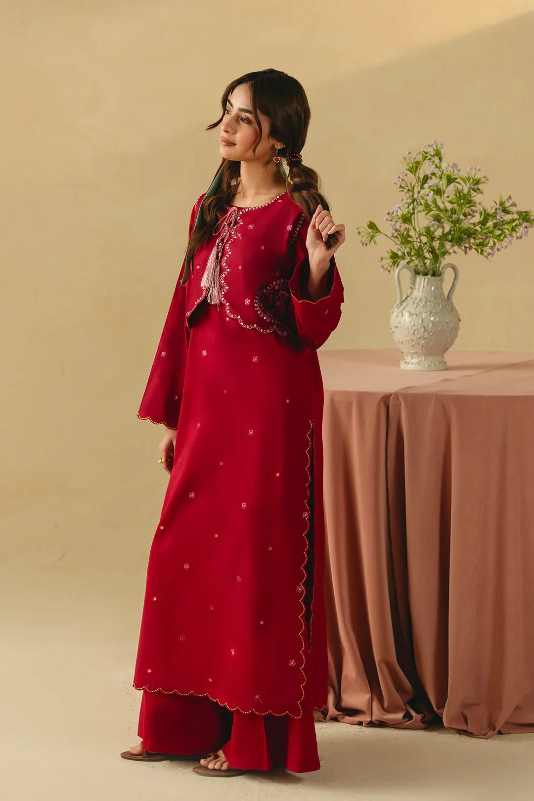 Green Nairobi 2Pc Embroidered Dress