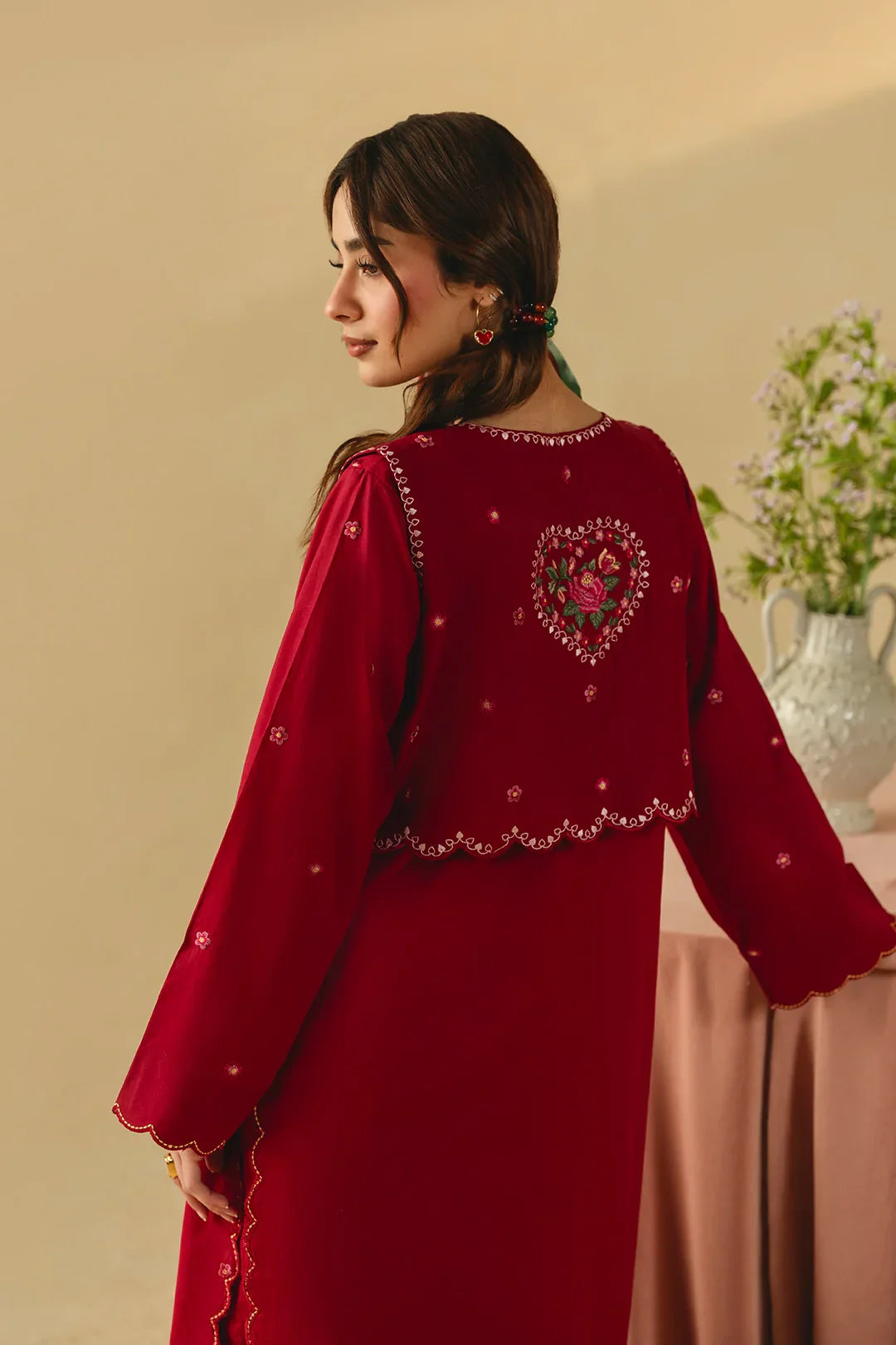 Green Nairobi 2Pc Embroidered Dress