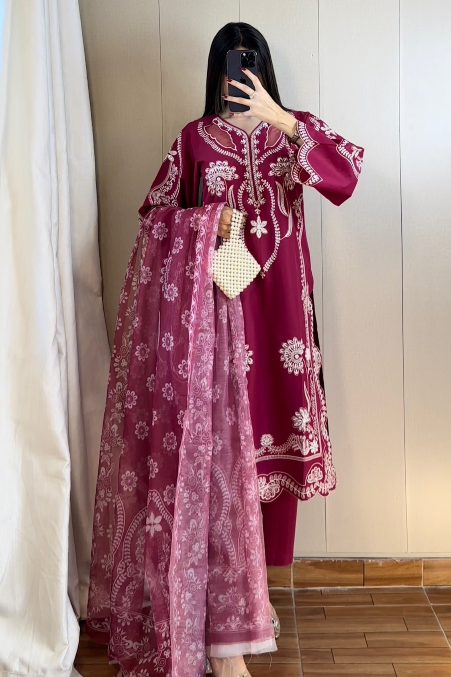 Ruby 3Pc Embroidered Dress