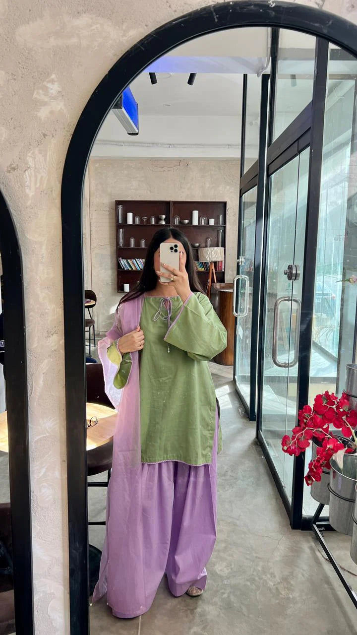 3Pc Matcha Berry Basic Fit Suit