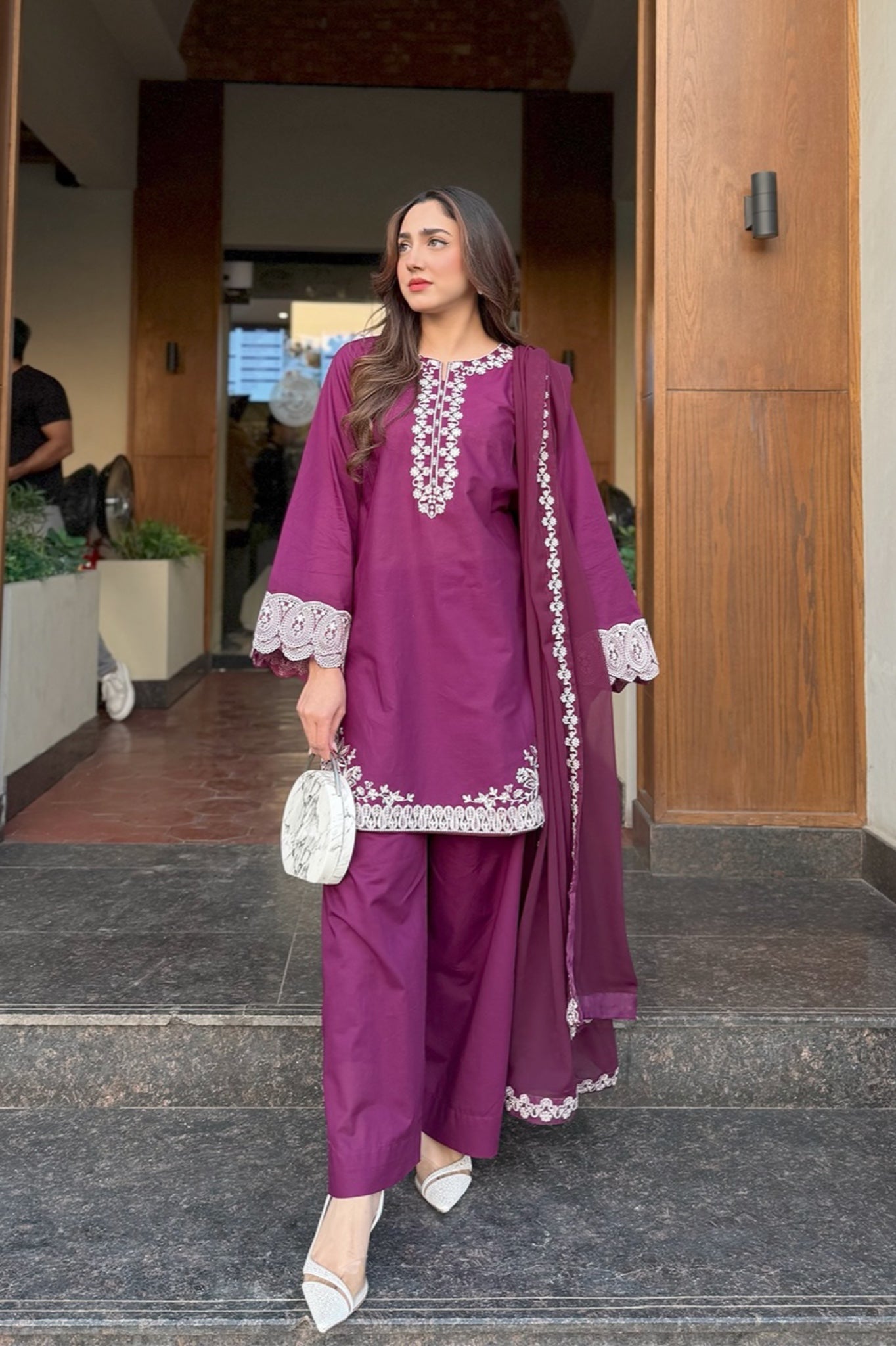 Erelis 3Pc Embroidered Dress