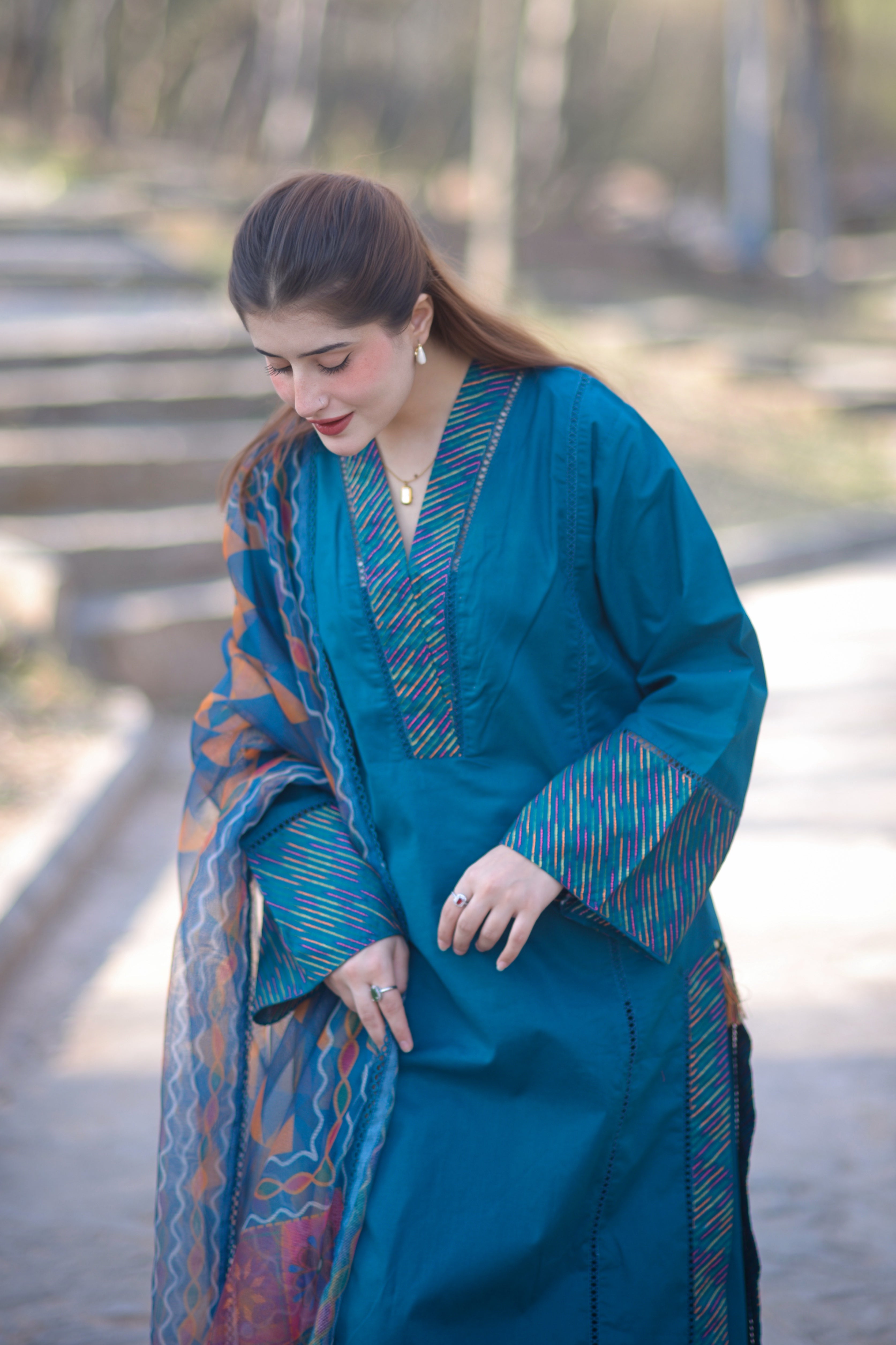 NEW ARRIVAL - NOORE 3PC EMBROIDERED DRESS