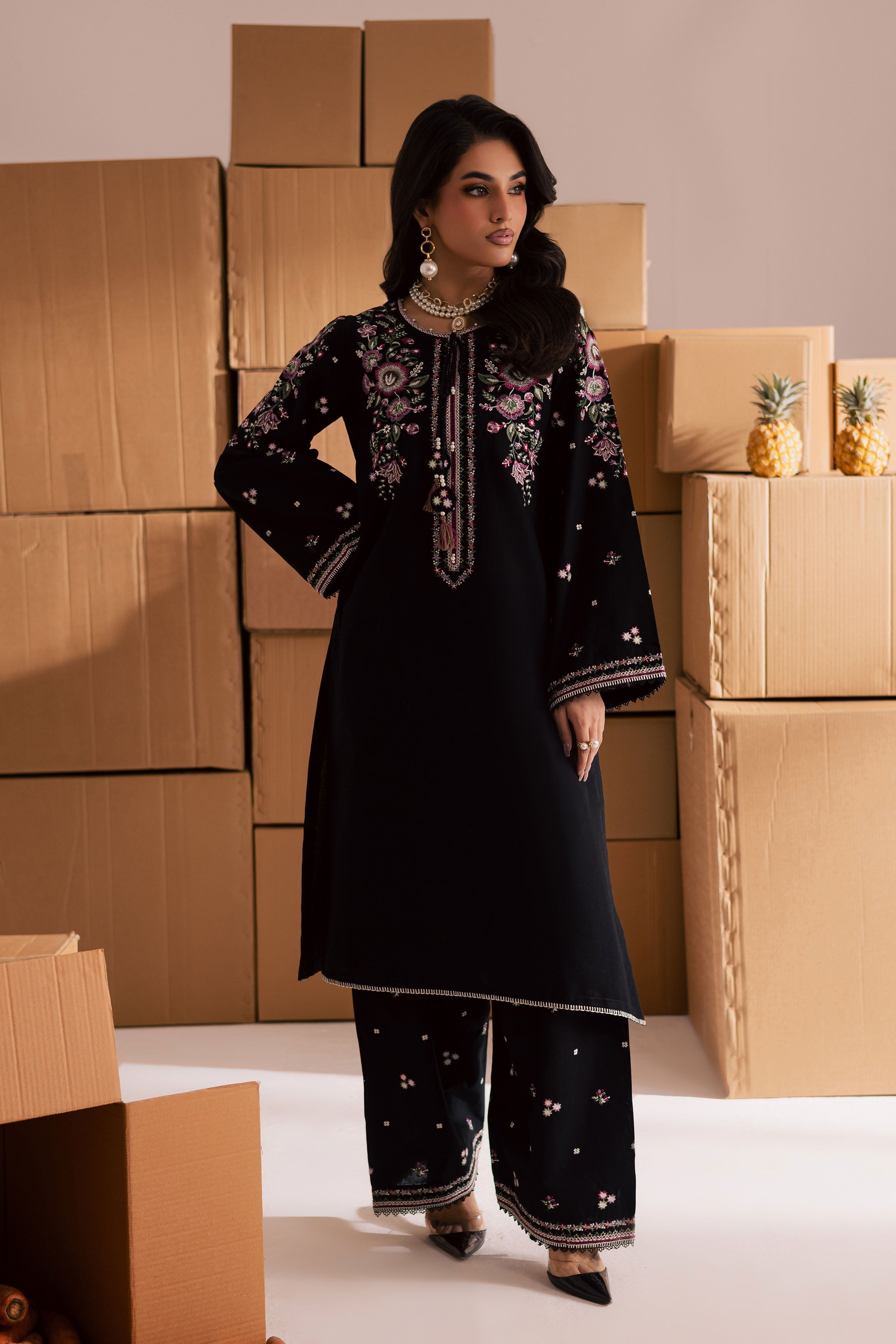 Deejo 2Pc Embroidered Dress