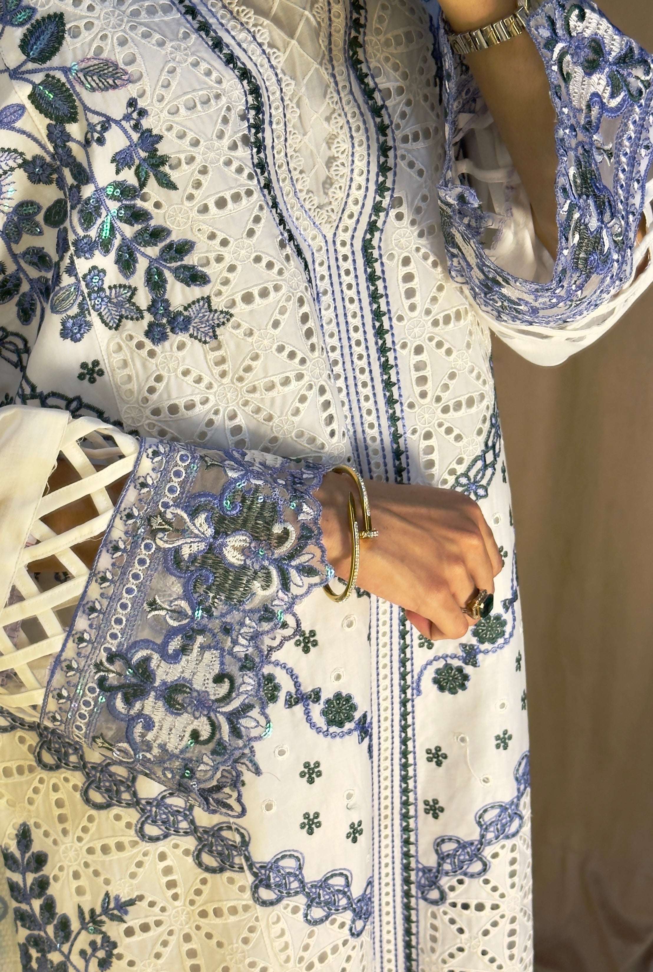 Ela Noor 3Pc Embroidered Dress