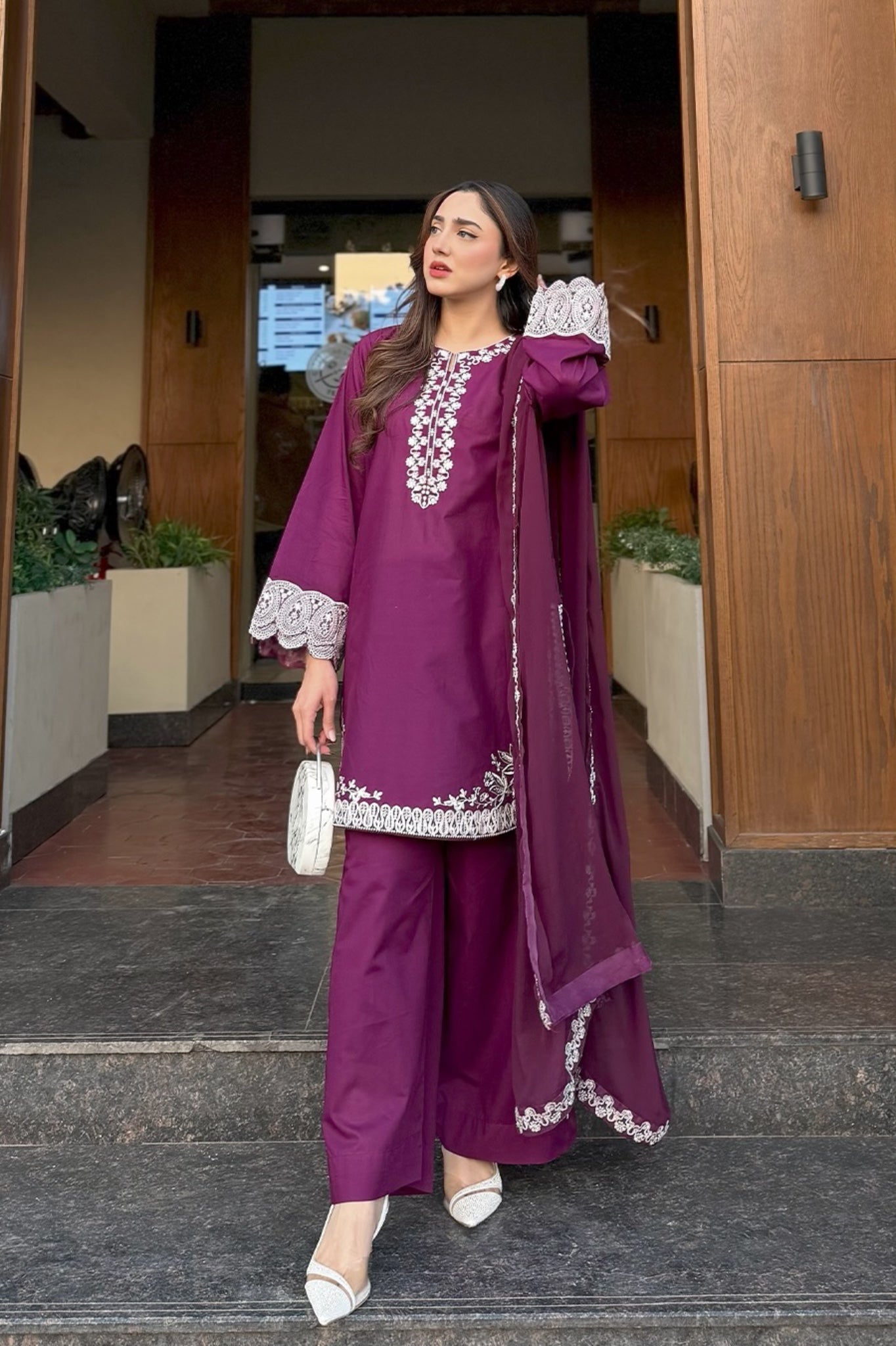 Erelis 3Pc Embroidered Dress