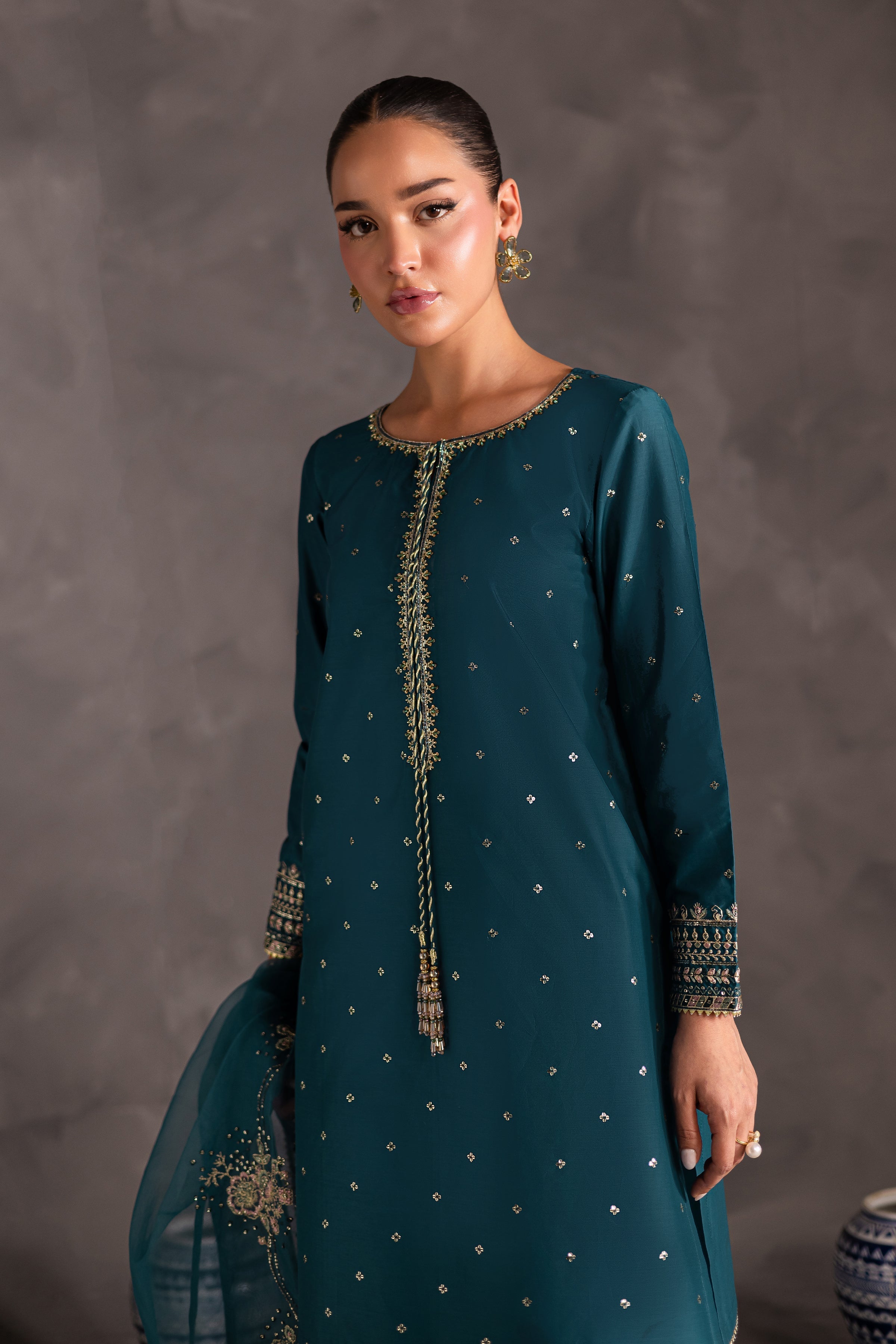 Maand 3Pc Embroidered Dress