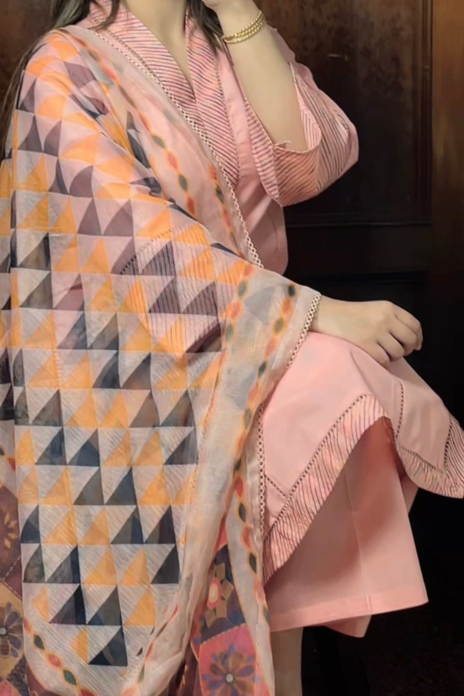 NEW ARRIVAL - HOOR 3PC EMBROIDERED DRESS