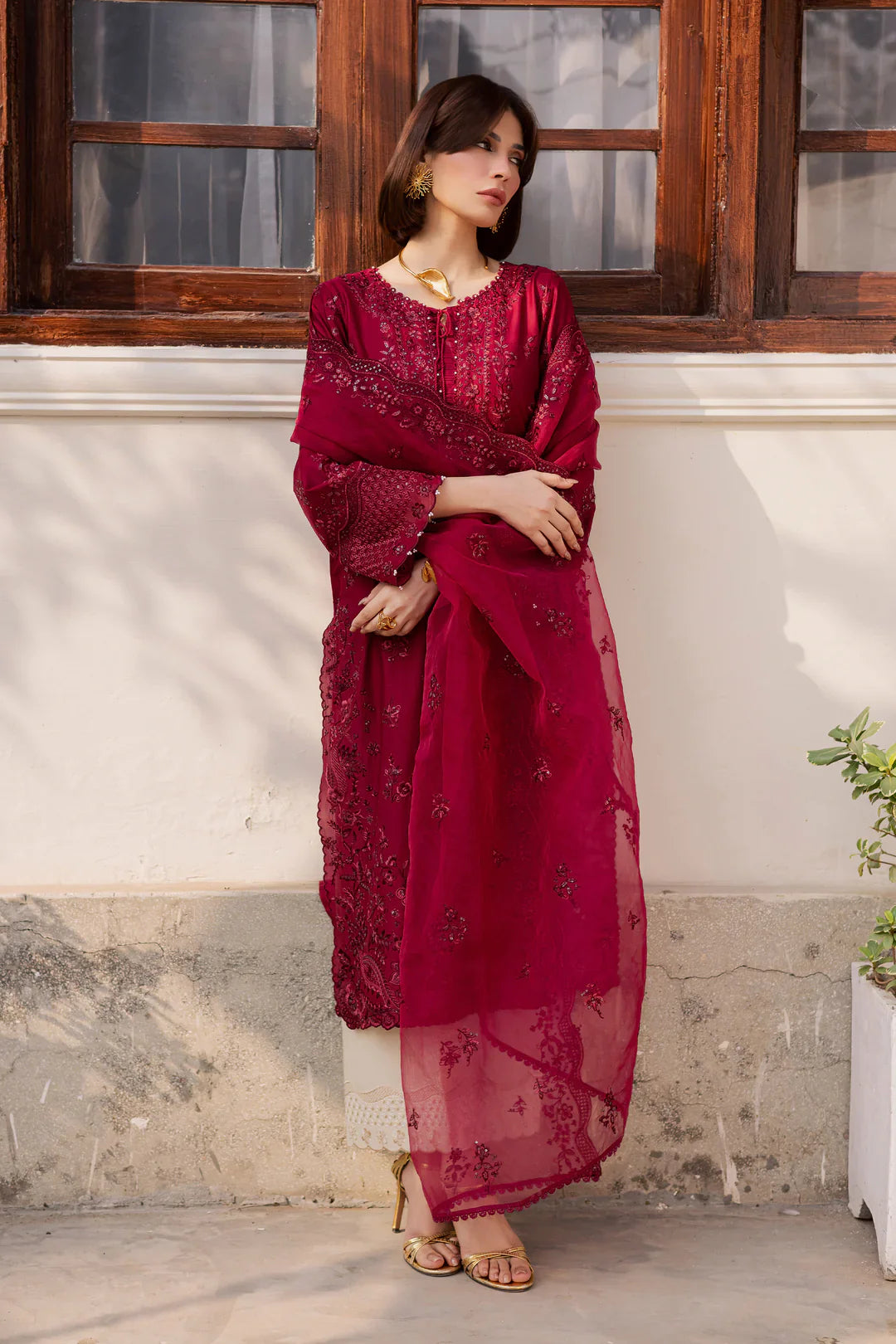 Ecuador 3Pc Embroidered Dress