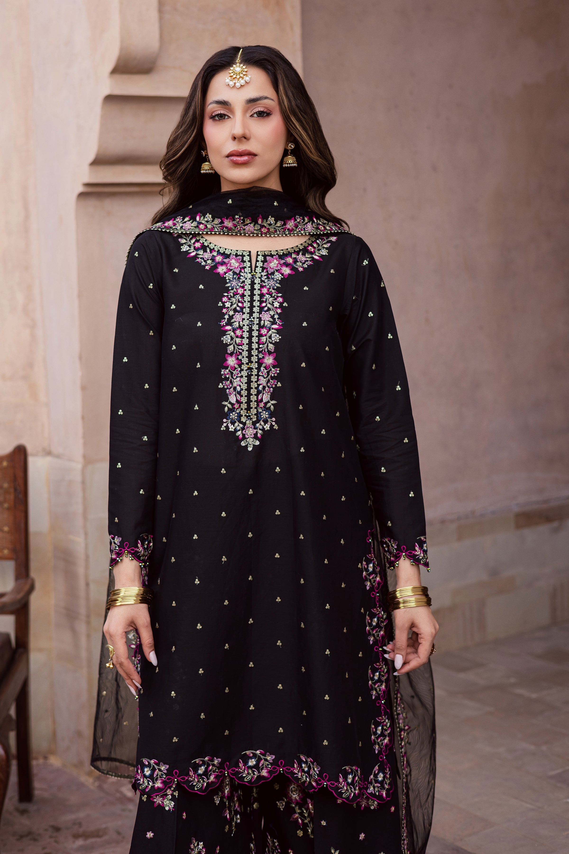 Hozier 3Pc Festive Embroidered Dress