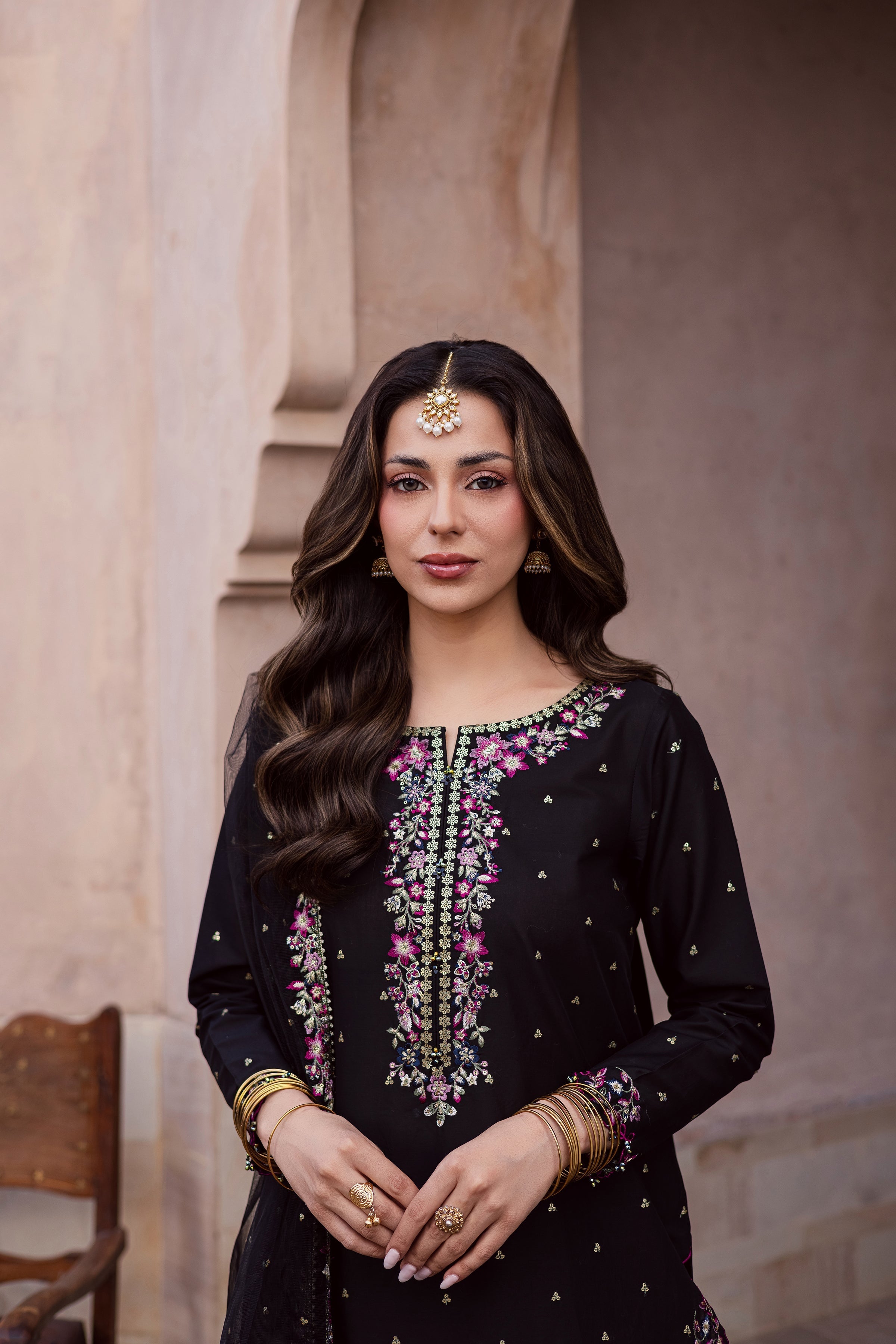 Hozier 3Pc Festive Embroidered Dress