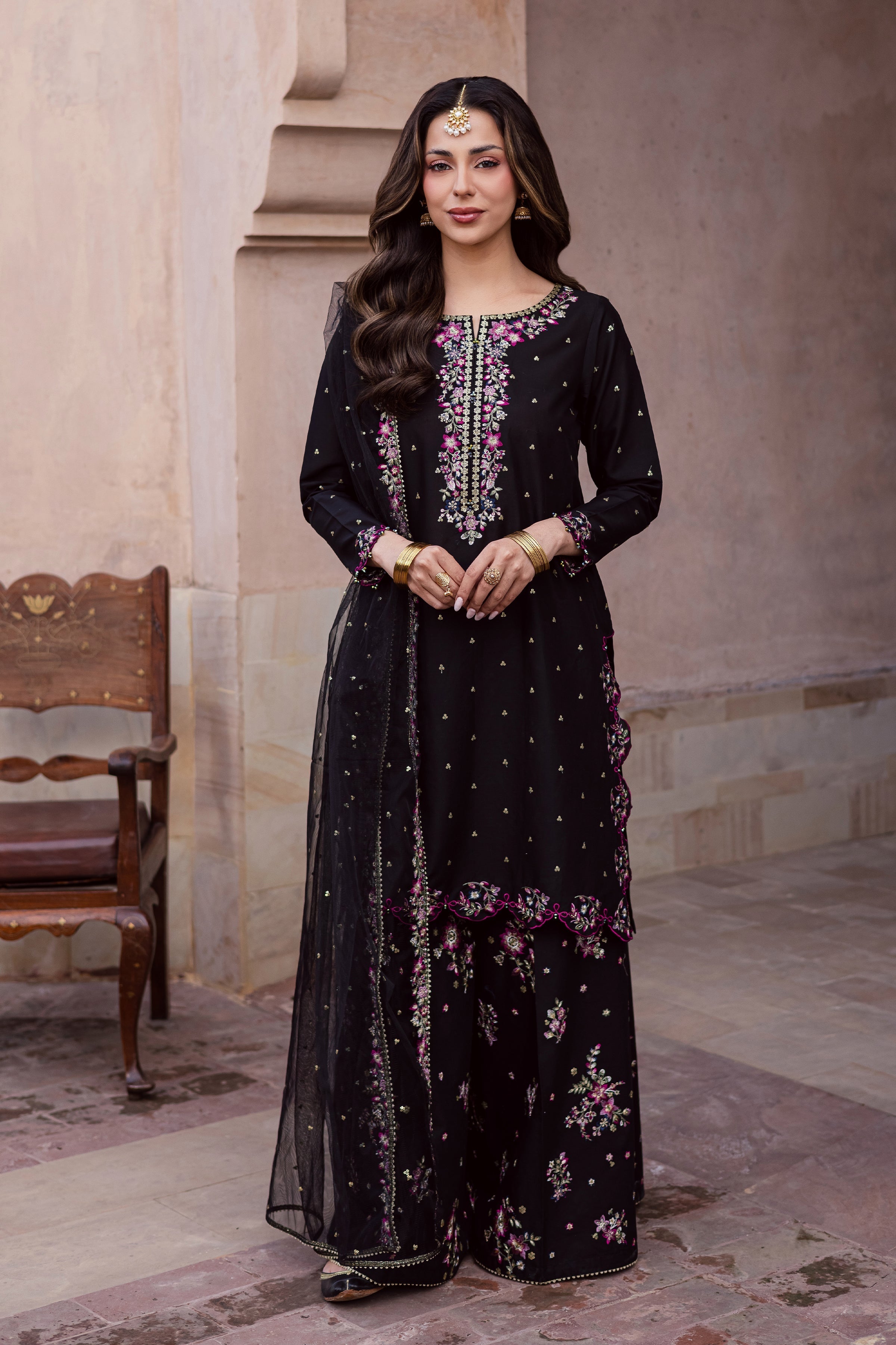 Hozier 3Pc Festive Embroidered Dress