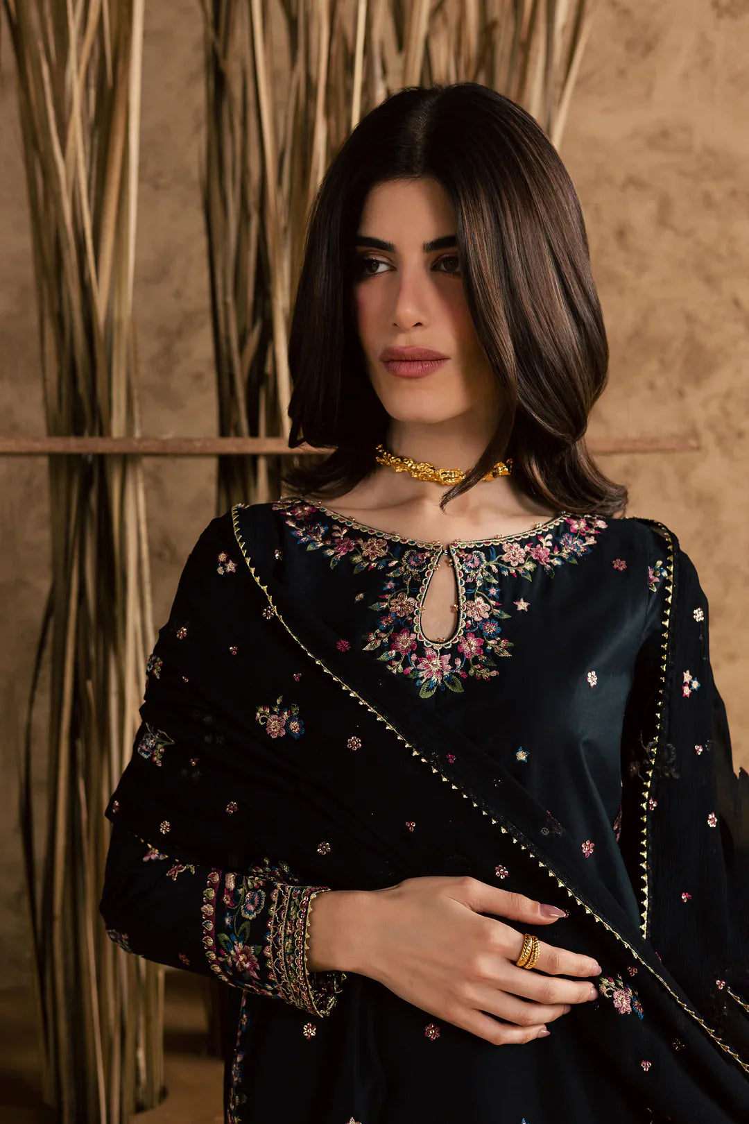 Johana 3Pc Embroidered Dress