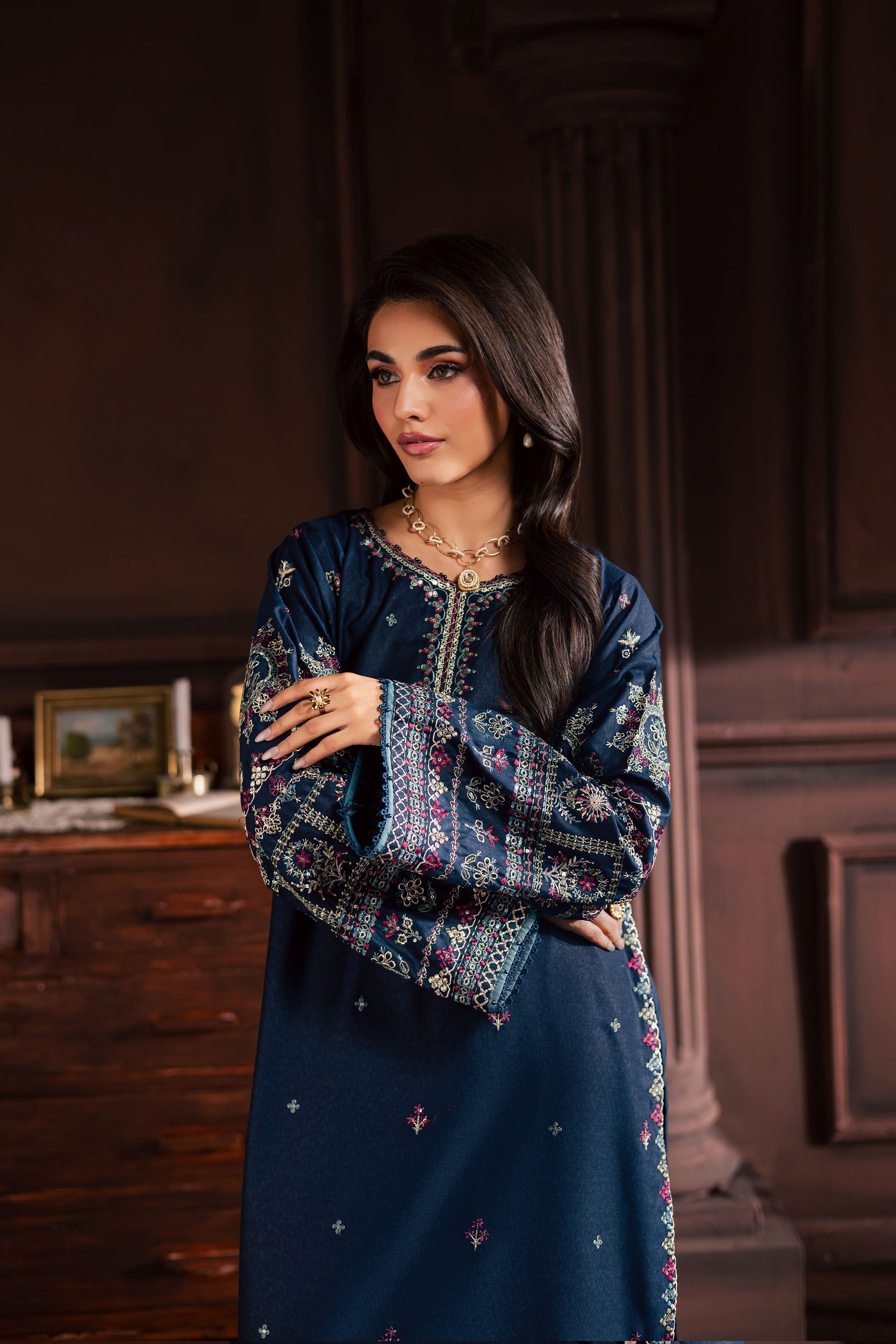Shajjar 2Pc Embroidered Dress