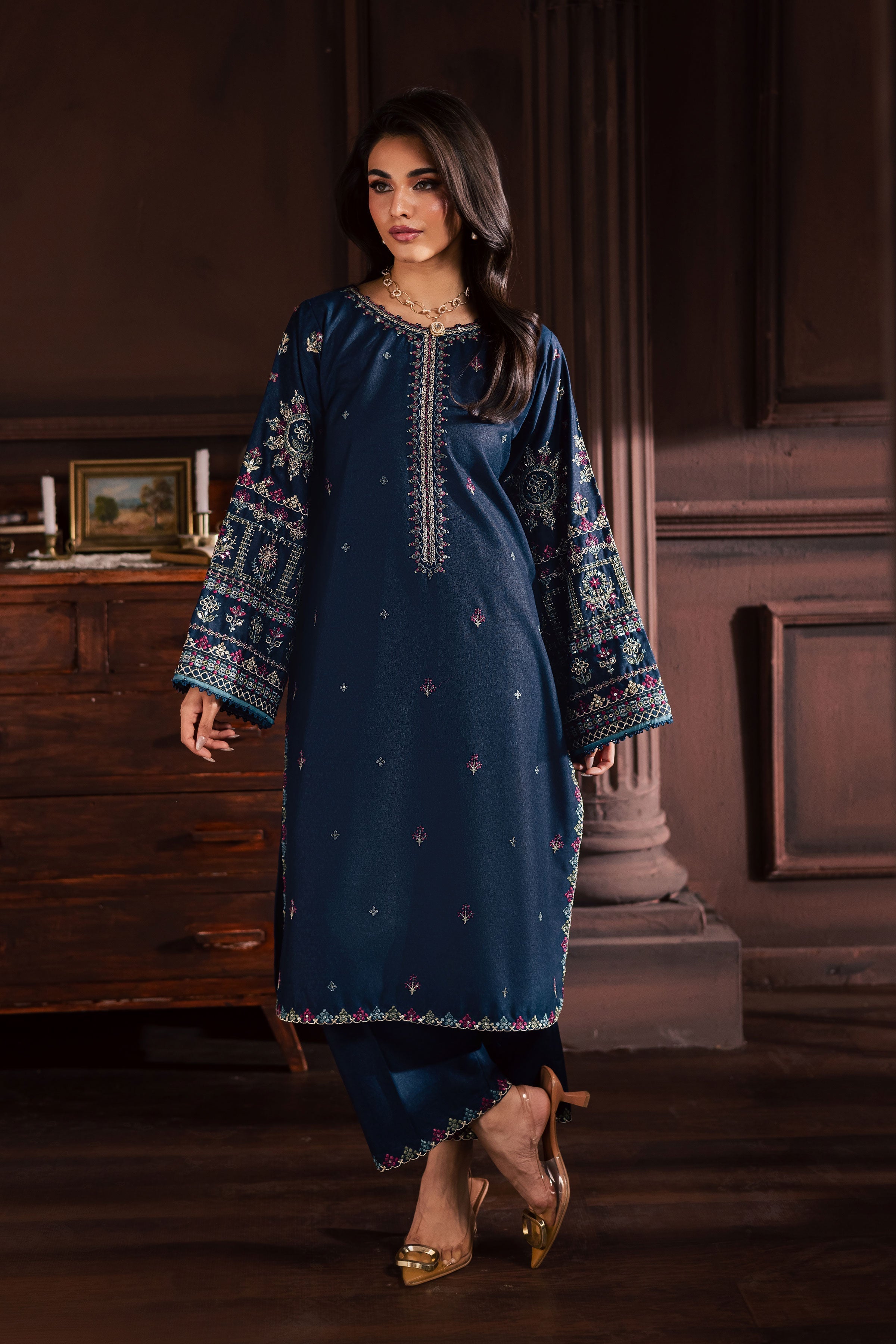 Shajjar 2Pc Embroidered Dress