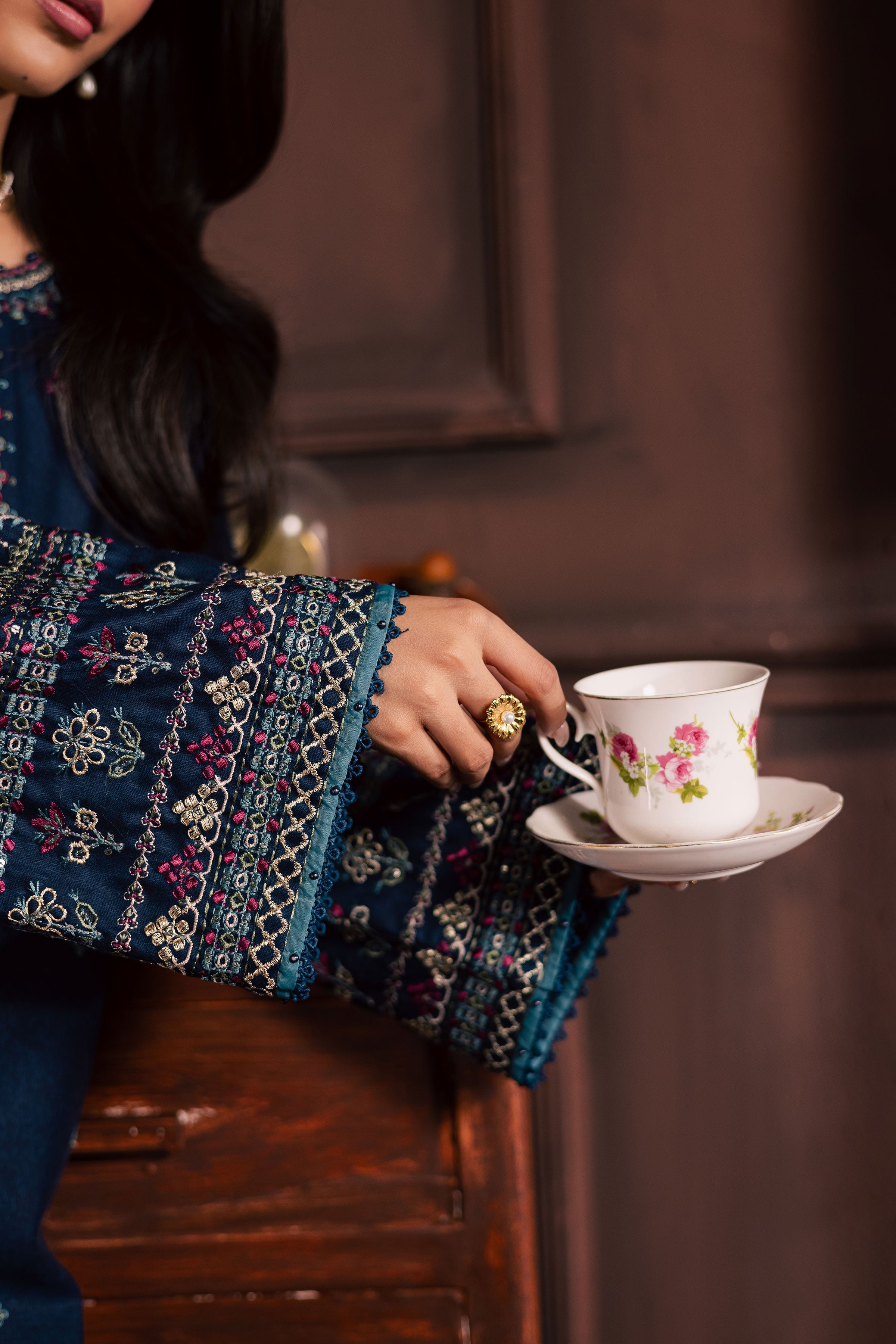 Shajjar 2Pc Embroidered Dress