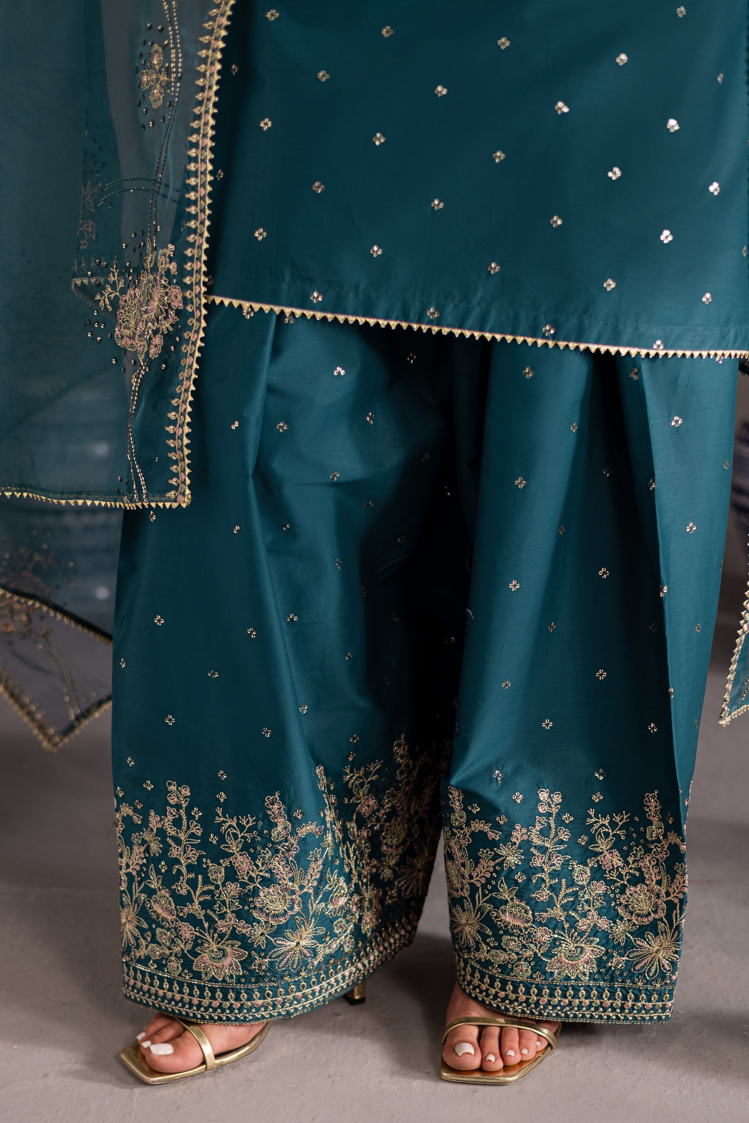 Maand 3Pc Embroidered Dress