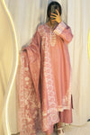 Rose Blush 3Pc Embroidered Dress