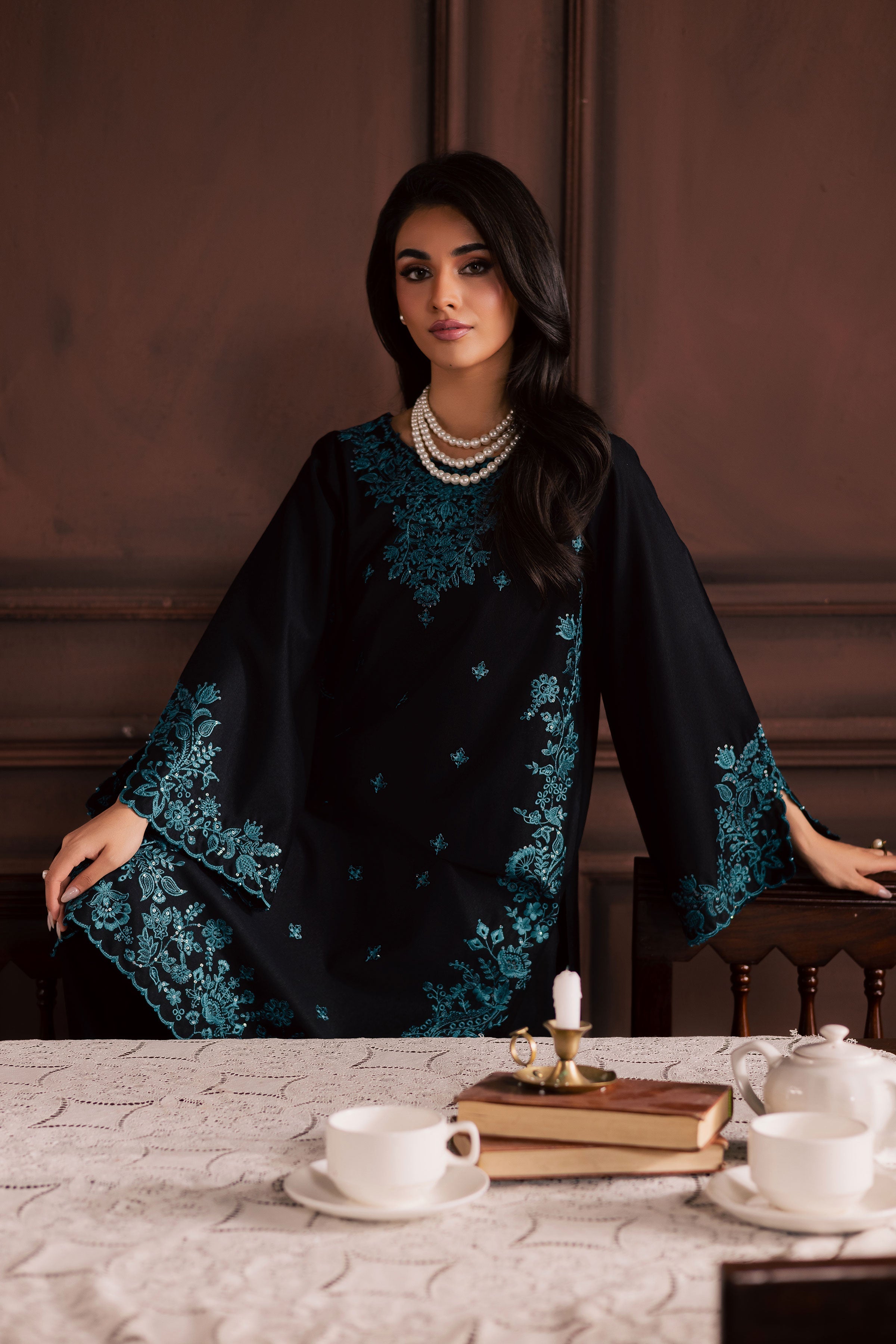 Dreamboat 2Pc Embroidered Dress