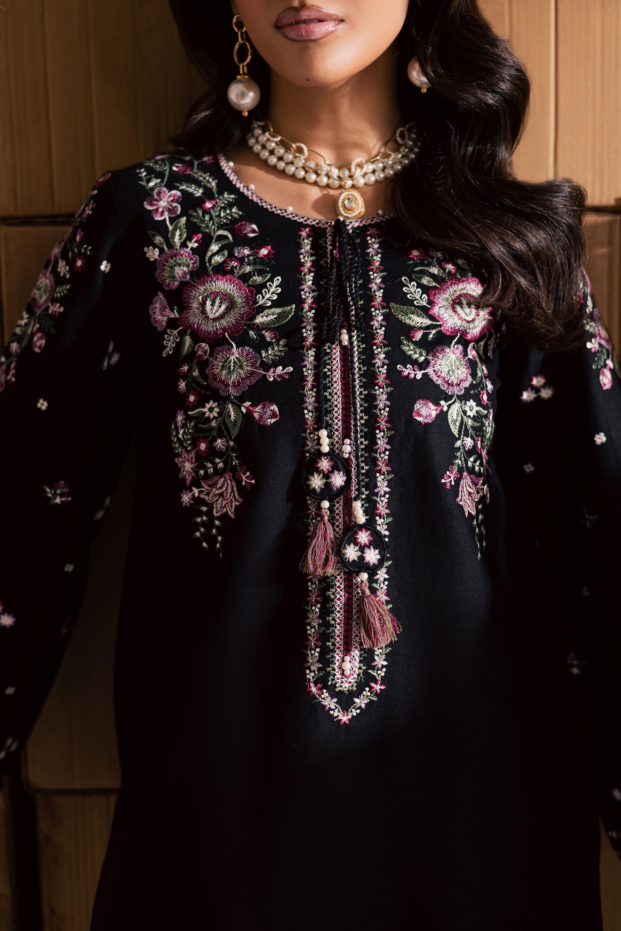 Deejo 2Pc Embroidered Dress