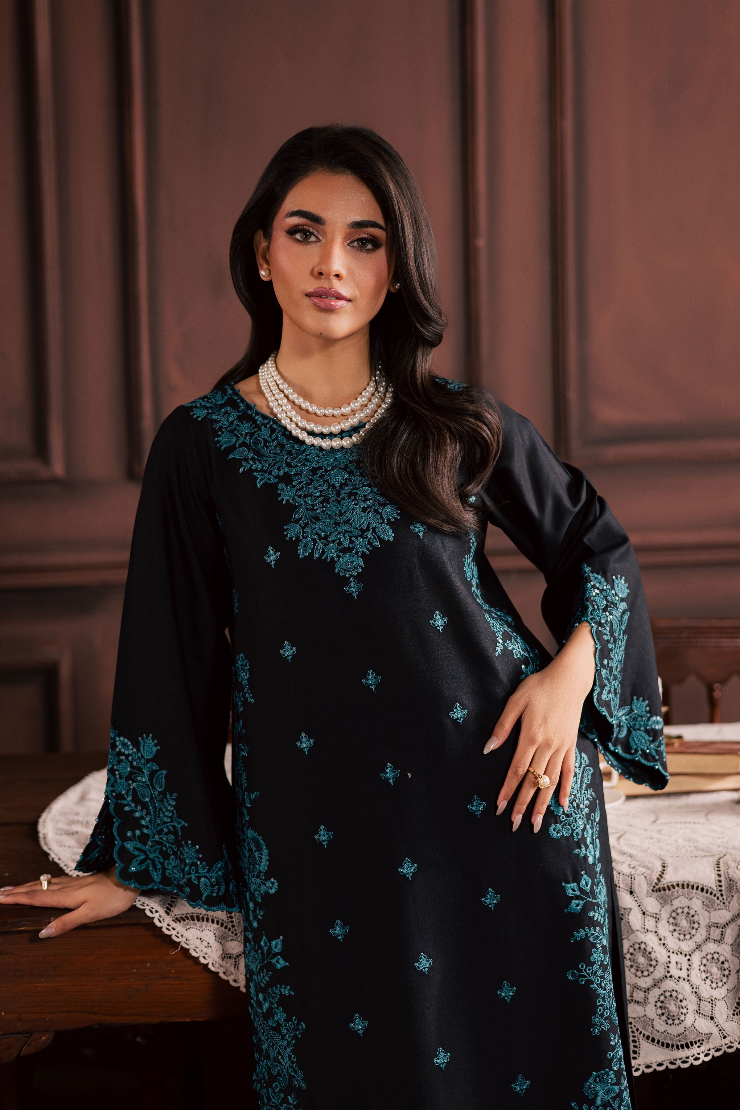 Dreamboat 2Pc Embroidered Dress