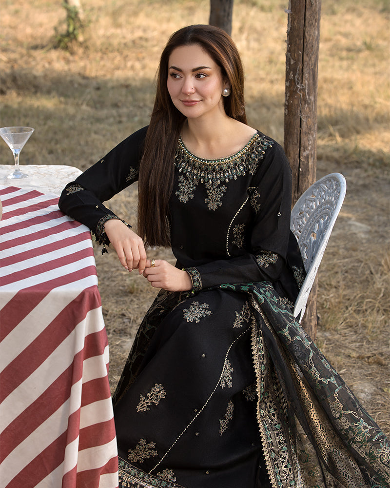 Alaya 3Pc Embroidered Dress