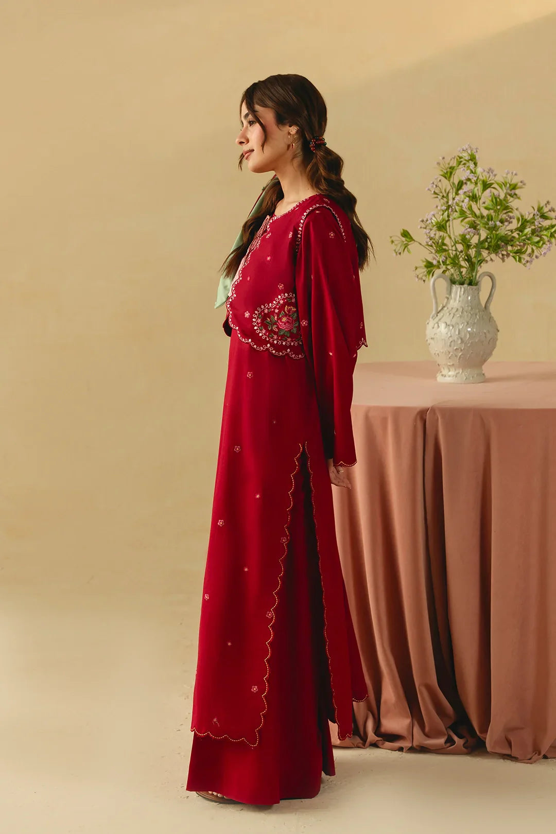 Green Nairobi 2Pc Embroidered Dress