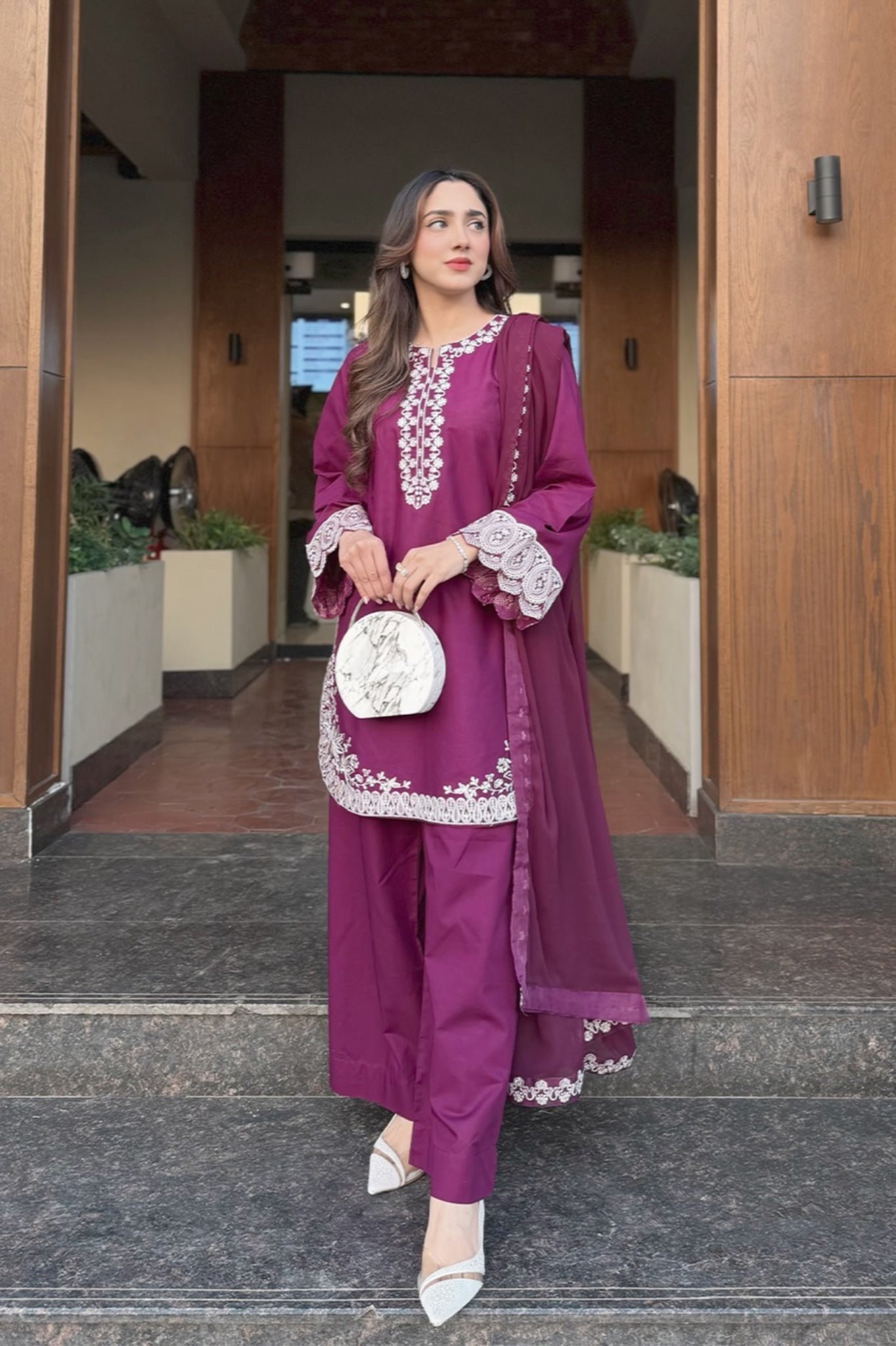 Erelis 3Pc Embroidered Dress