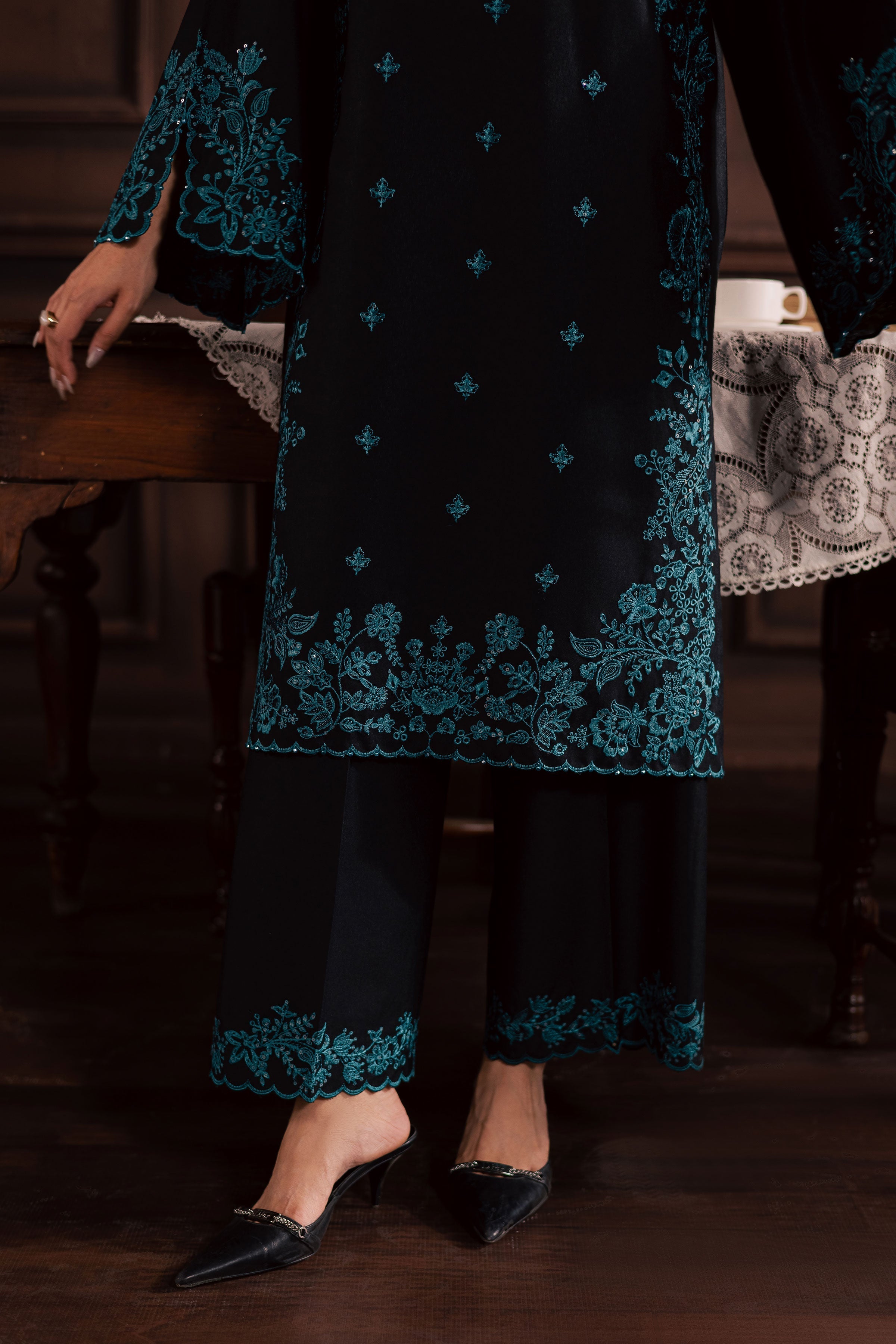 Dreamboat 2Pc Embroidered Dress