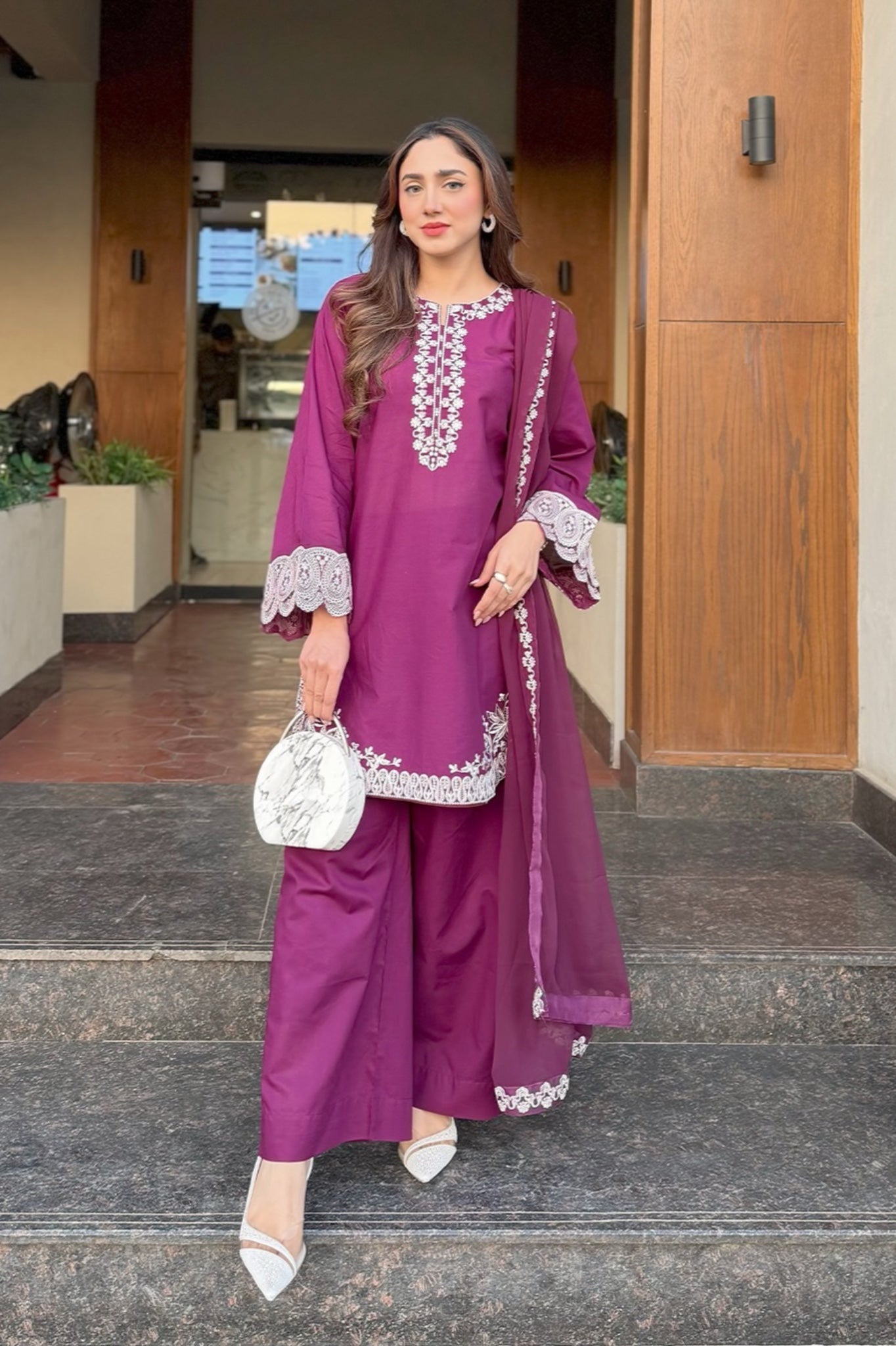Erelis 3Pc Embroidered Dress