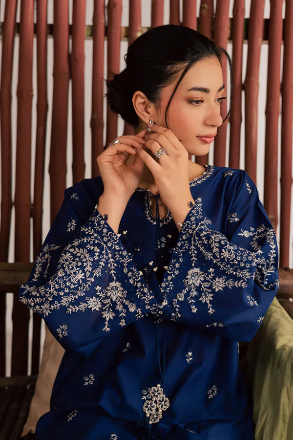 Blue Nairobi 2Pc Embroidered Dress