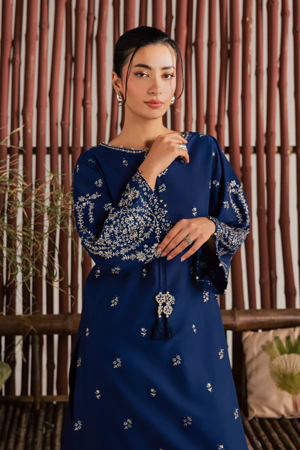 Blue Nairobi 2Pc Embroidered Dress
