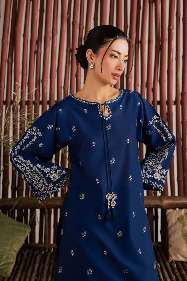 Blue Nairobi 2Pc Embroidered Dress