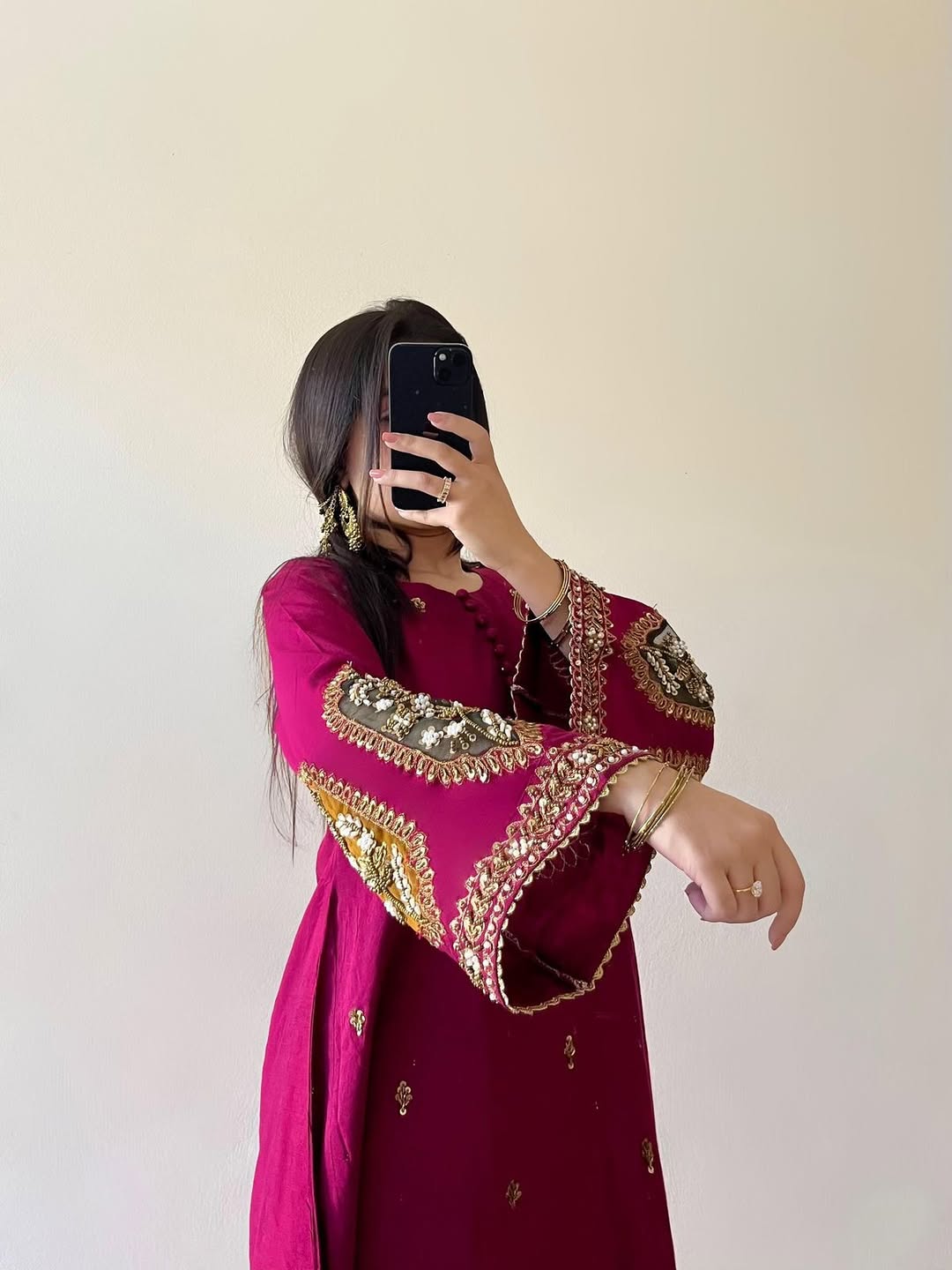 Zircon 2Pc Embroidered Dress