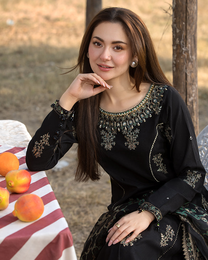Alaya 3Pc Embroidered Dress