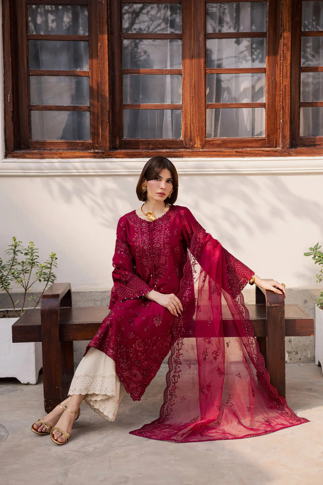 Ecuador 3Pc Embroidered Dress