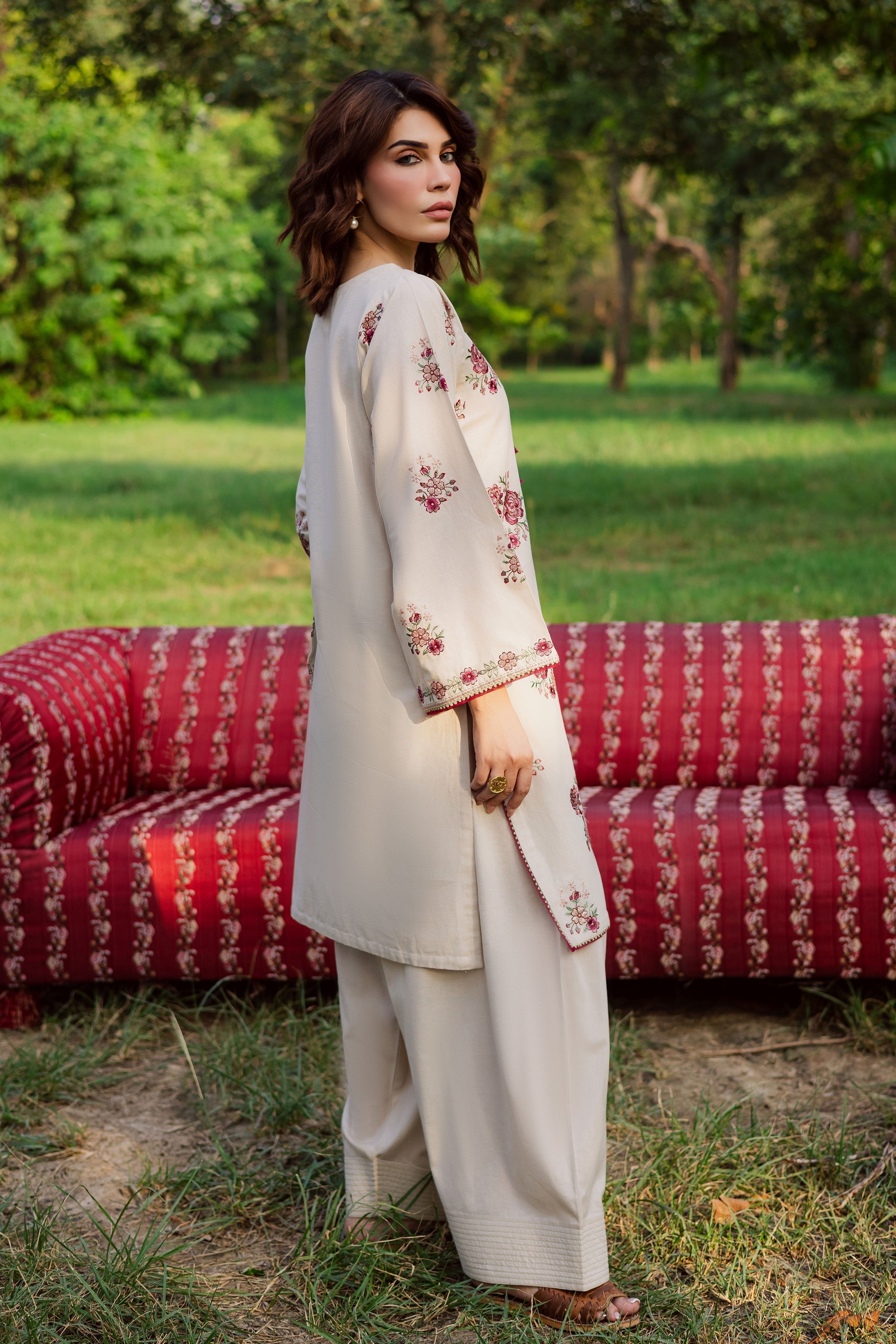 Meer 2Pc Embroidered Dress