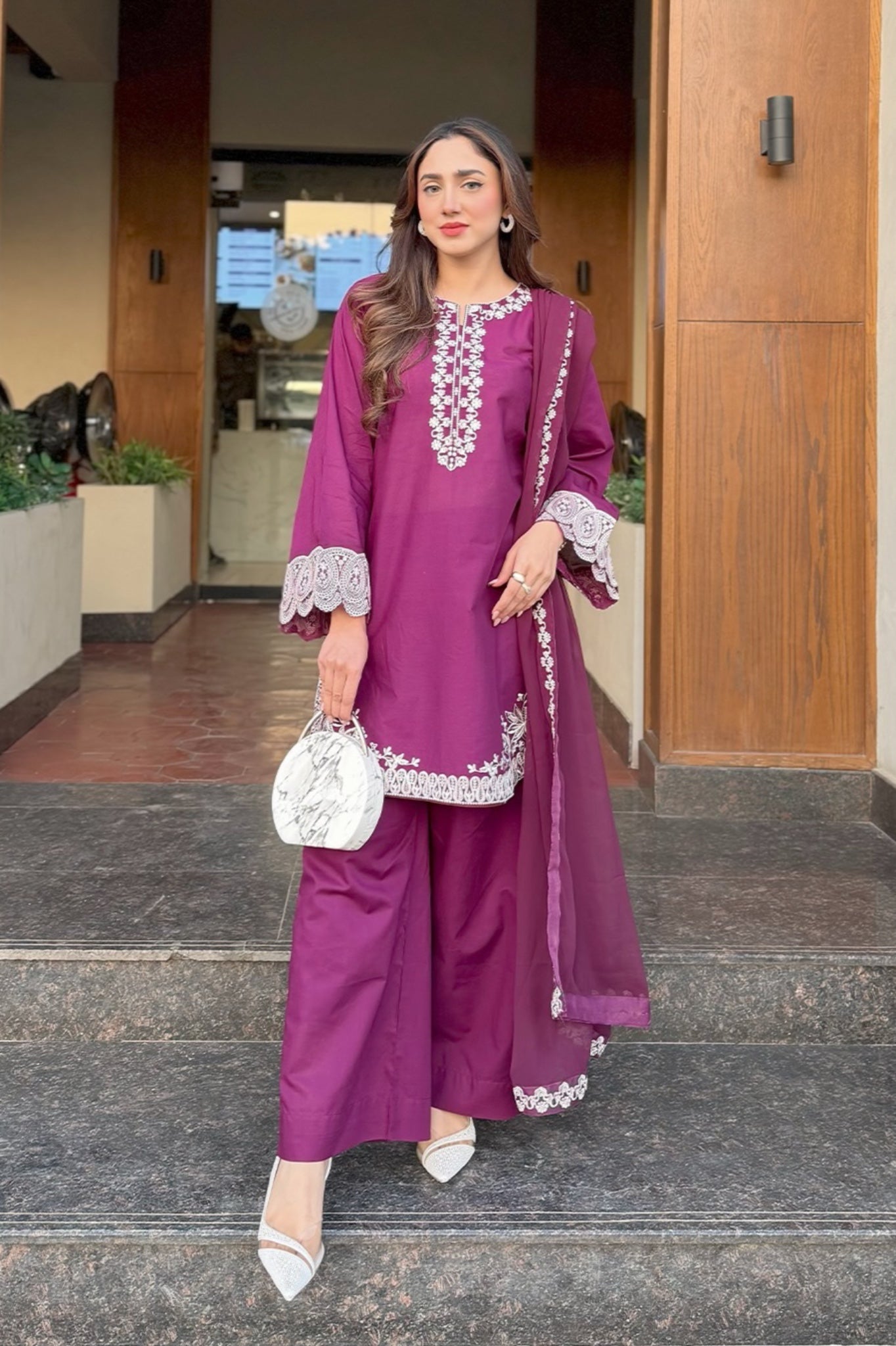 Erelis 3Pc Embroidered Dress