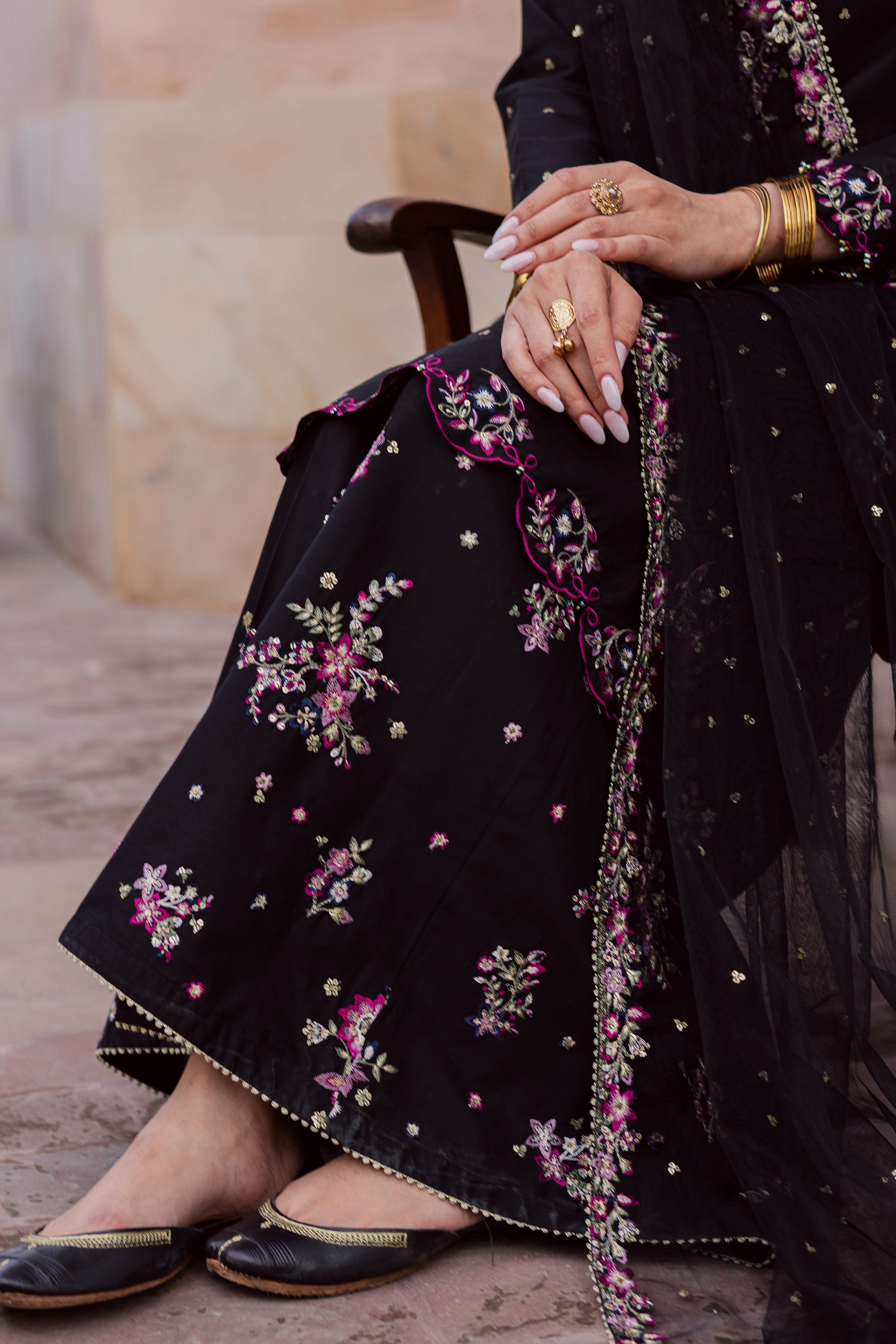 Hozier 3Pc Festive Embroidered Dress
