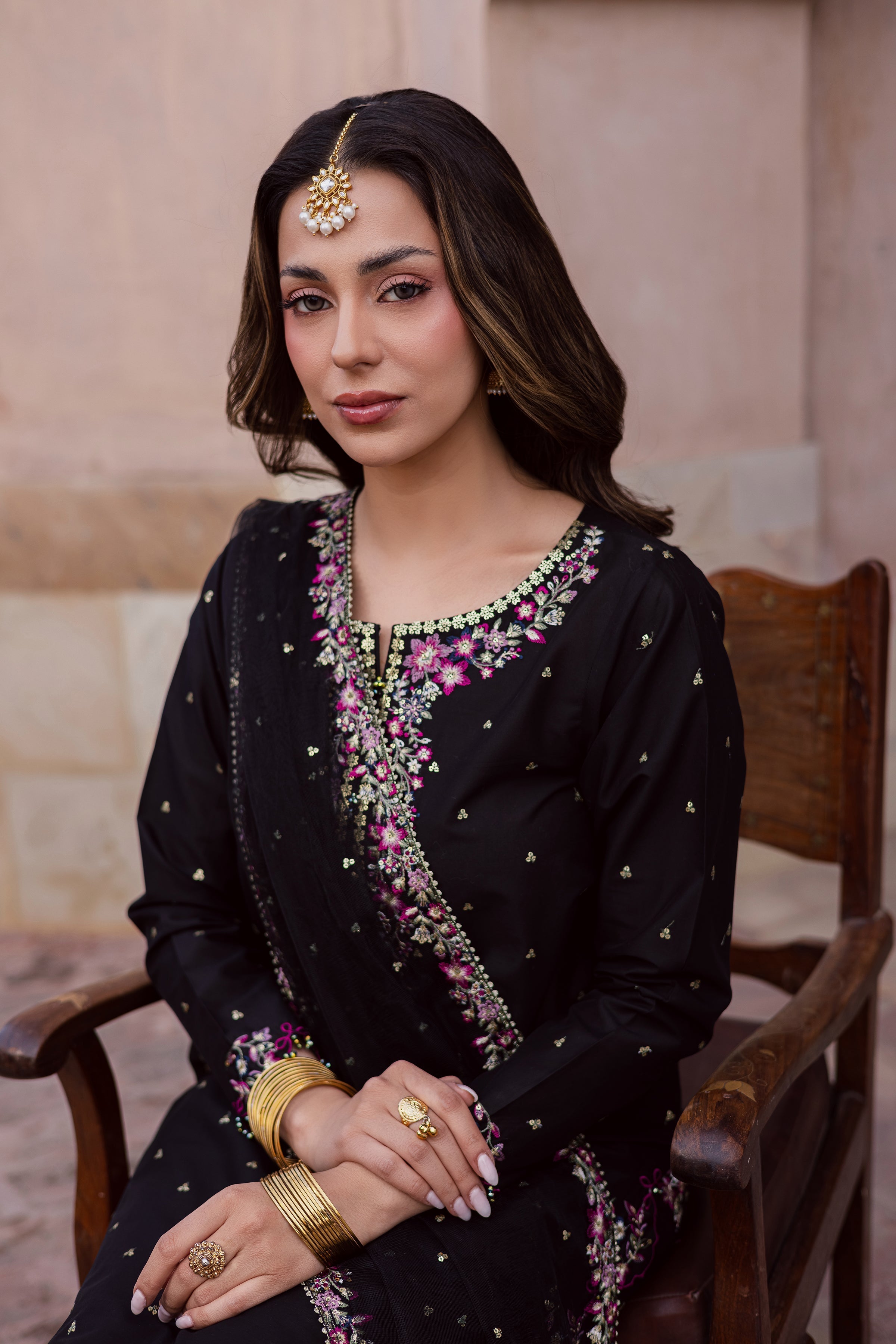 Hozier 3Pc Festive Embroidered Dress