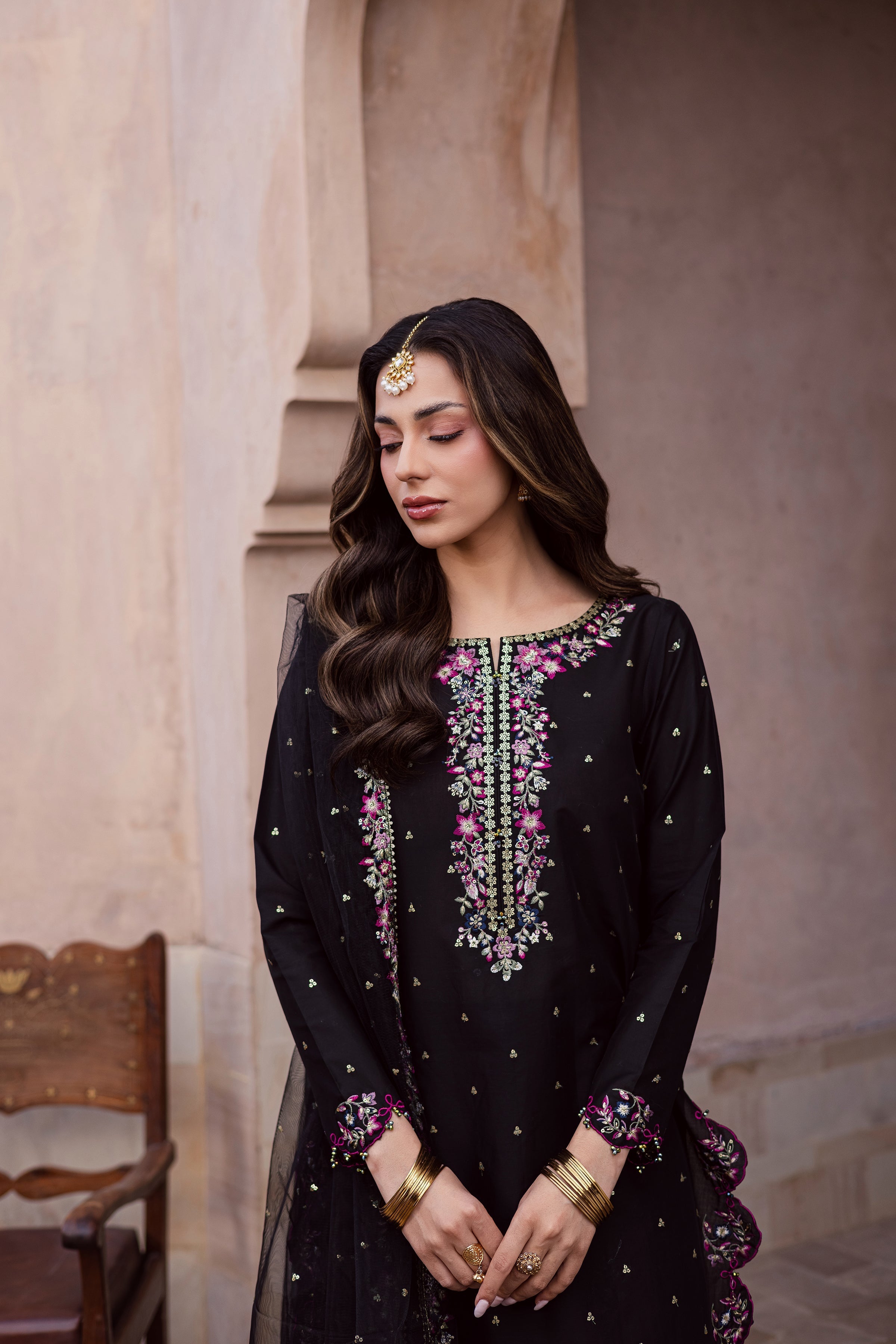Hozier 3Pc Festive Embroidered Dress
