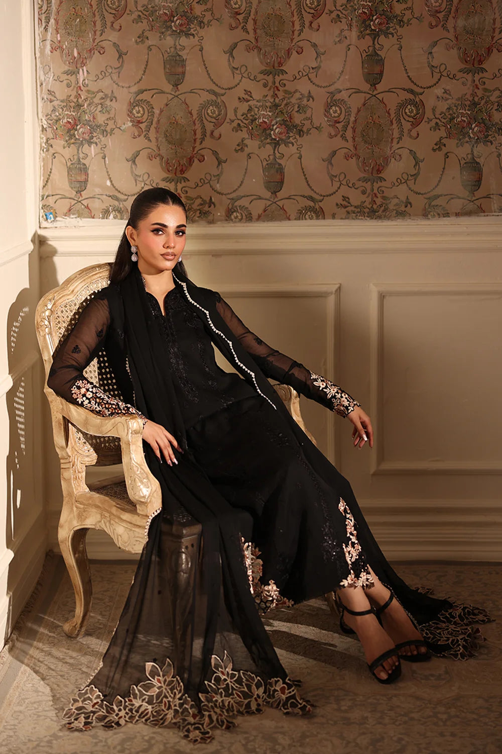 Rea 3Pc Embroidered Dress