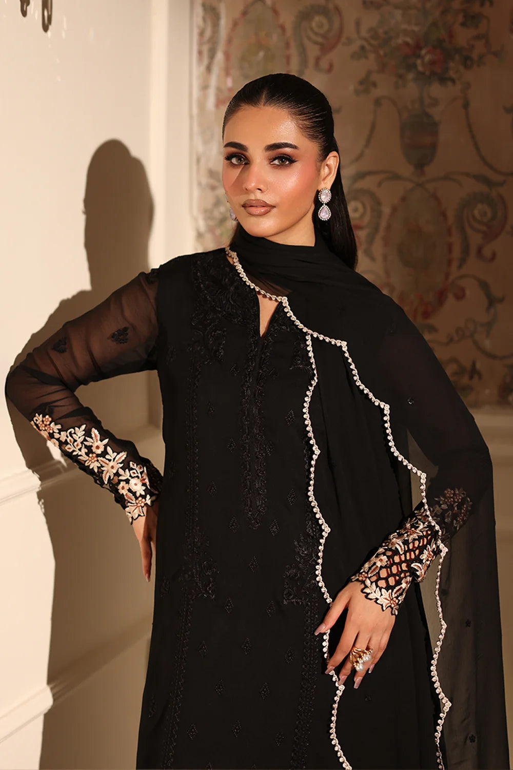 Rea 3Pc Embroidered Dress