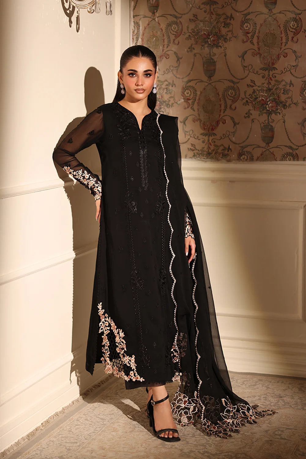 Rea 3Pc Embroidered Dress