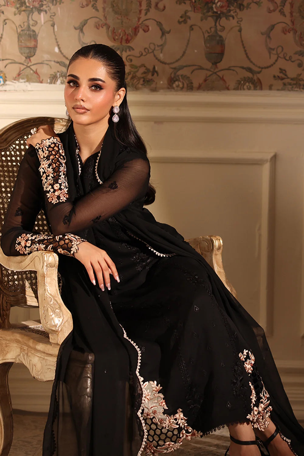 Rea 3Pc Embroidered Dress