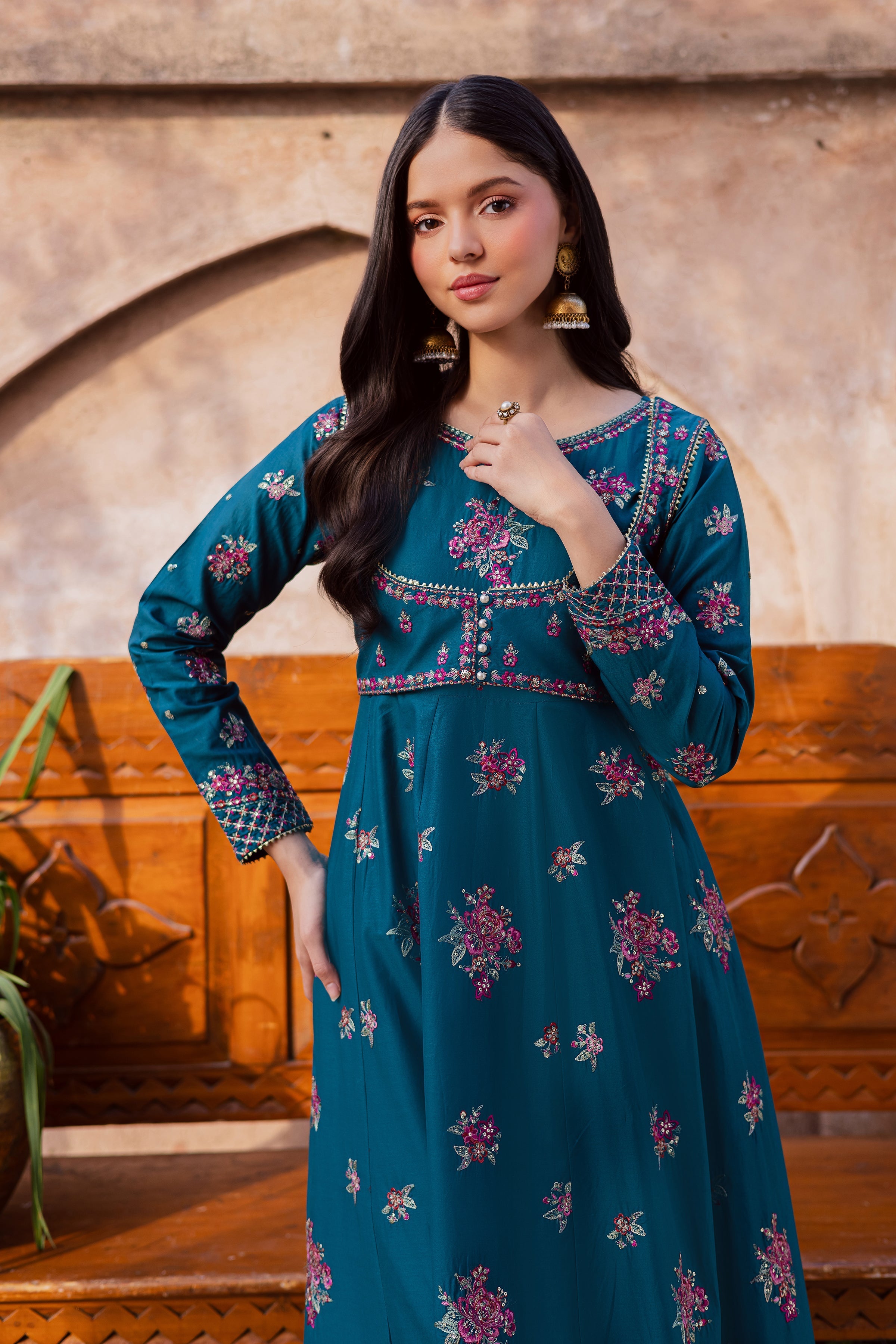 NEW ARRIVAL ORLA 2PC - FESTIVE EMBROIDERED LAWN