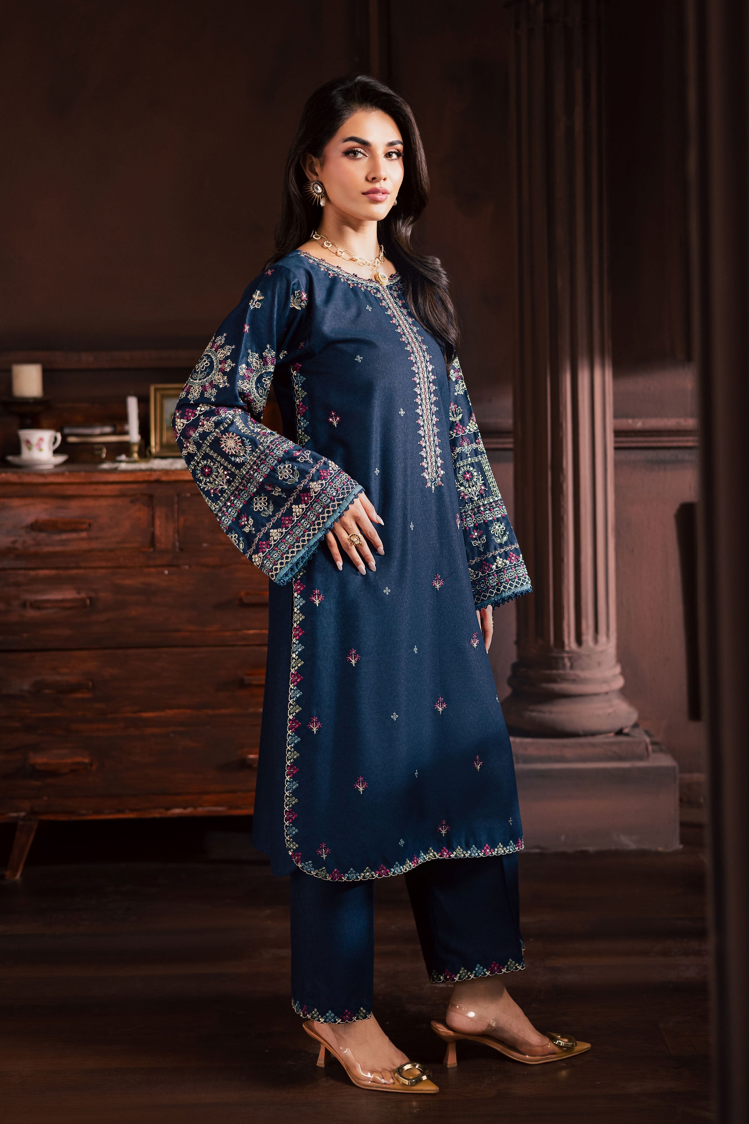 Shajjar 2Pc Embroidered Dress
