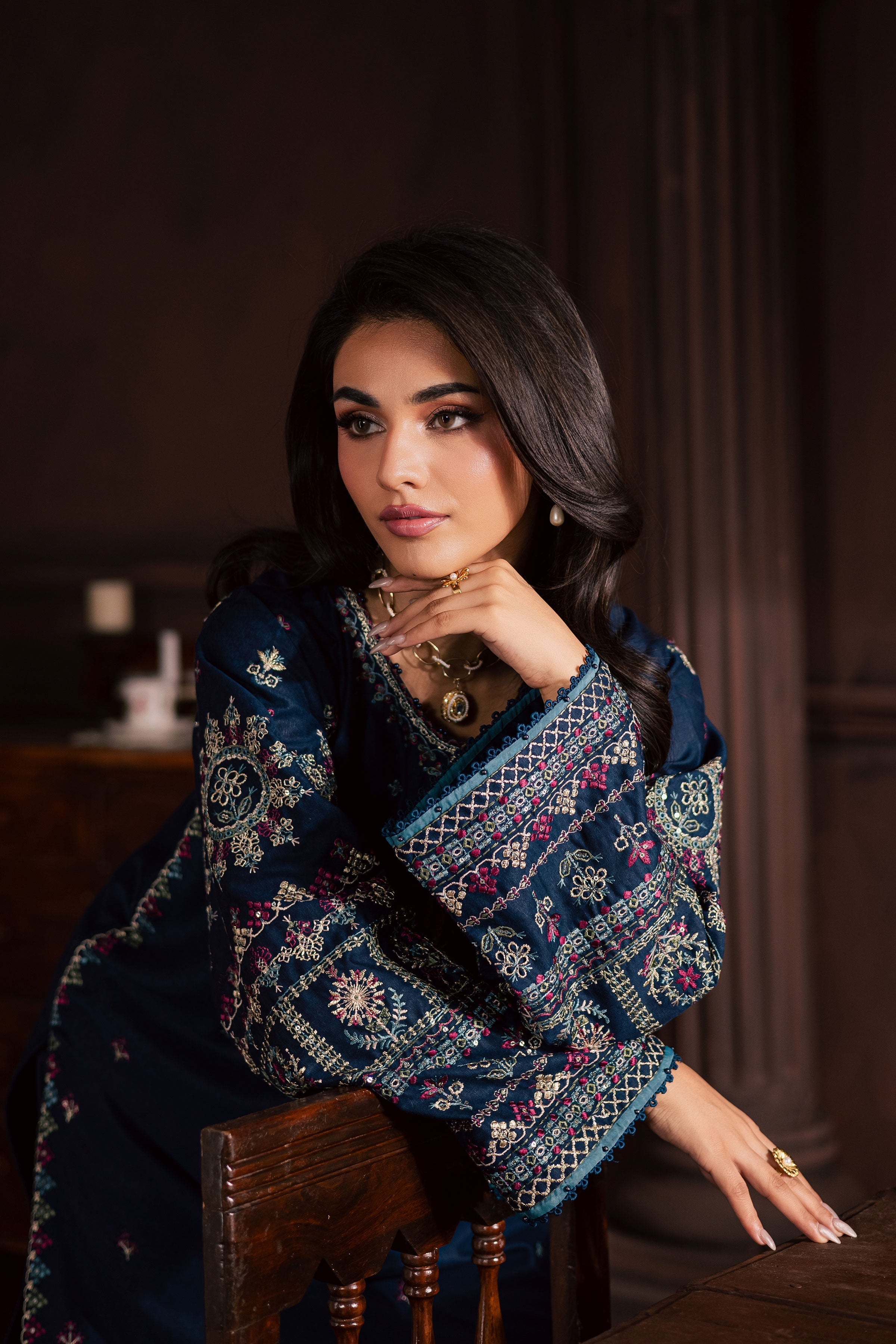 Shajjar 2Pc Embroidered Dress
